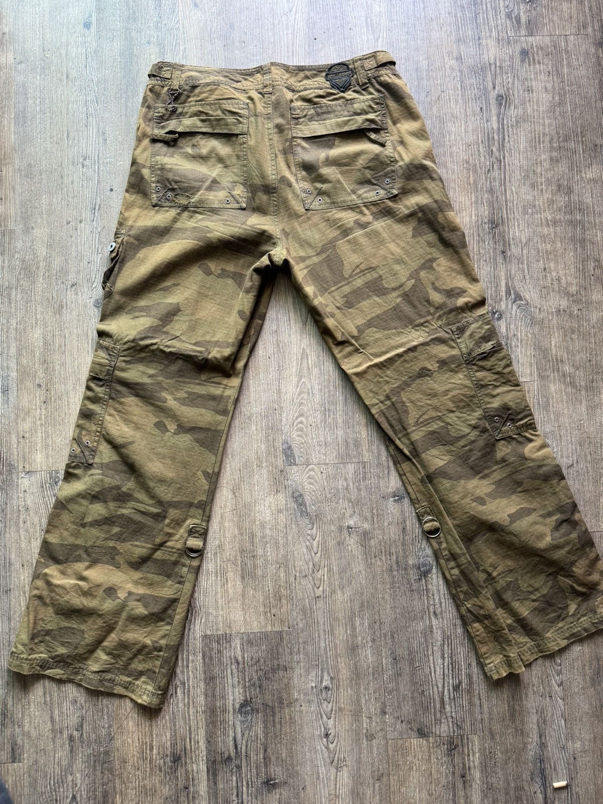 Vintage CAMO CARGO PANTS Size US 34 / EU 50 - 4 Thumbnail