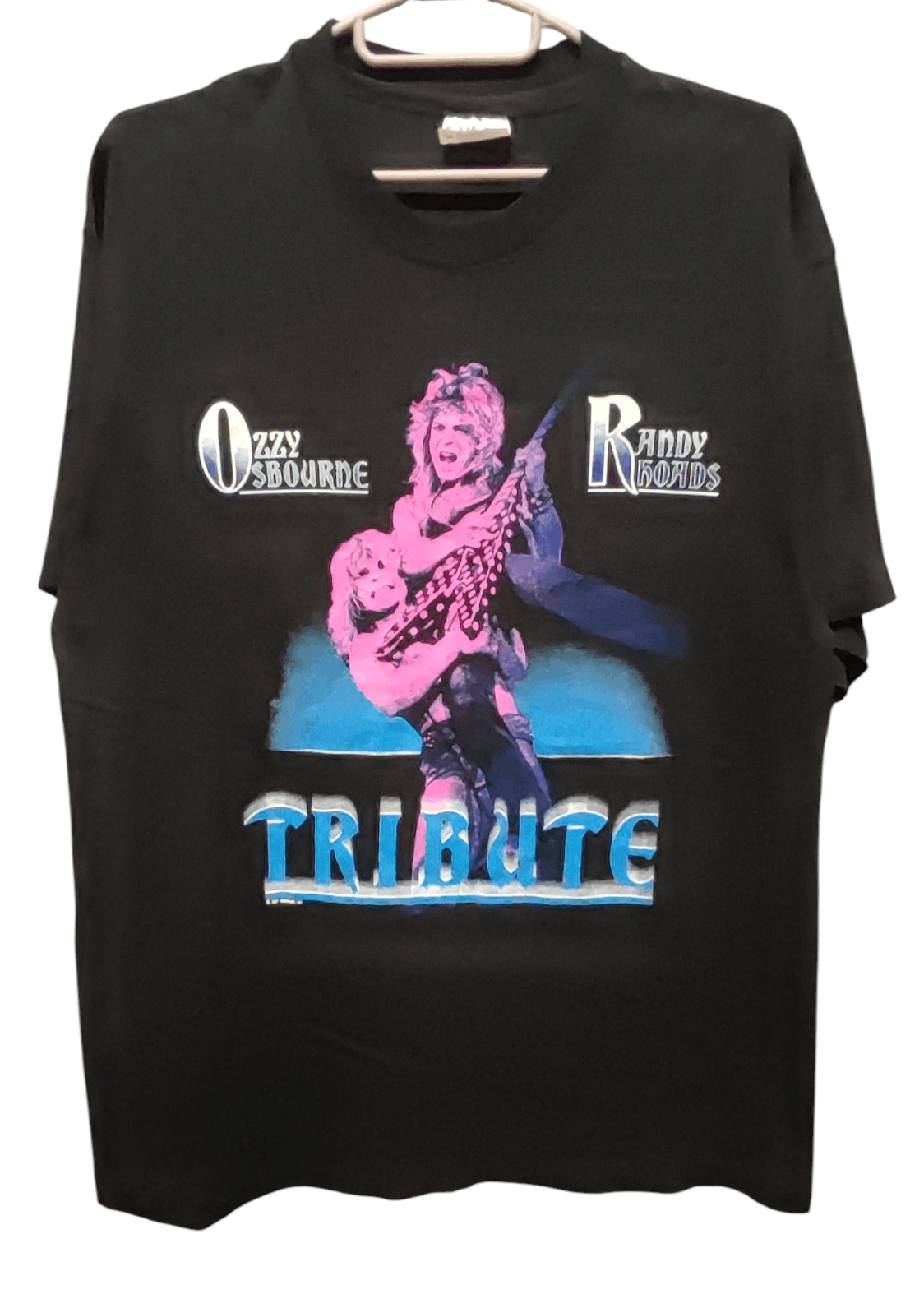Band Tees Vintage Rare 80s Ozzy Osbourne Tribute Randy Rhoads Size US L / EU 52-54 / 3 - 1 Thumbnail
