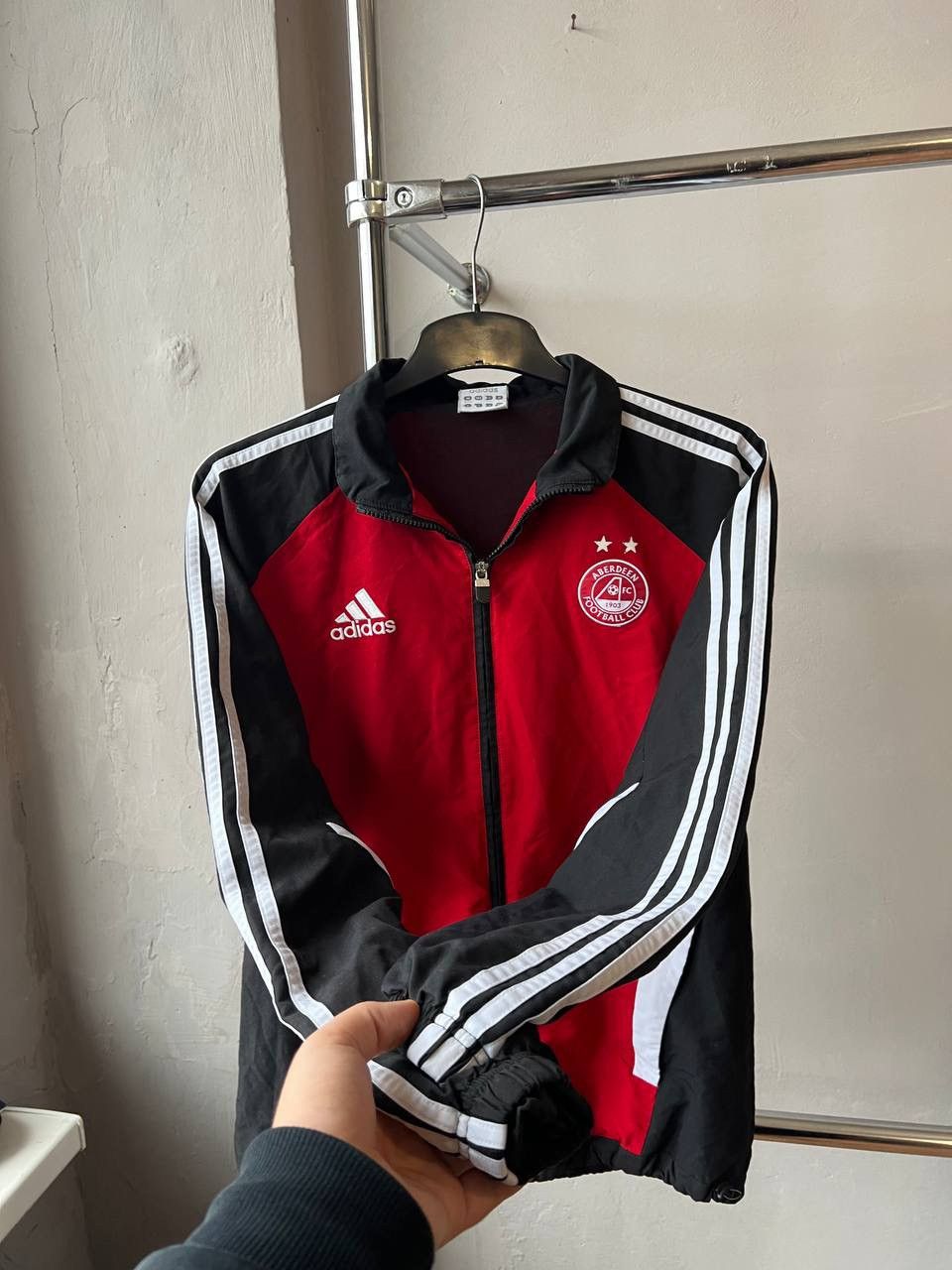 Adidas 2010 ABERDEEN FC TRAINING SOCCER FOOTBALL TRACK HACKET SZ S Size US S / EU 44-46 / 1 - 9 Thumbnail
