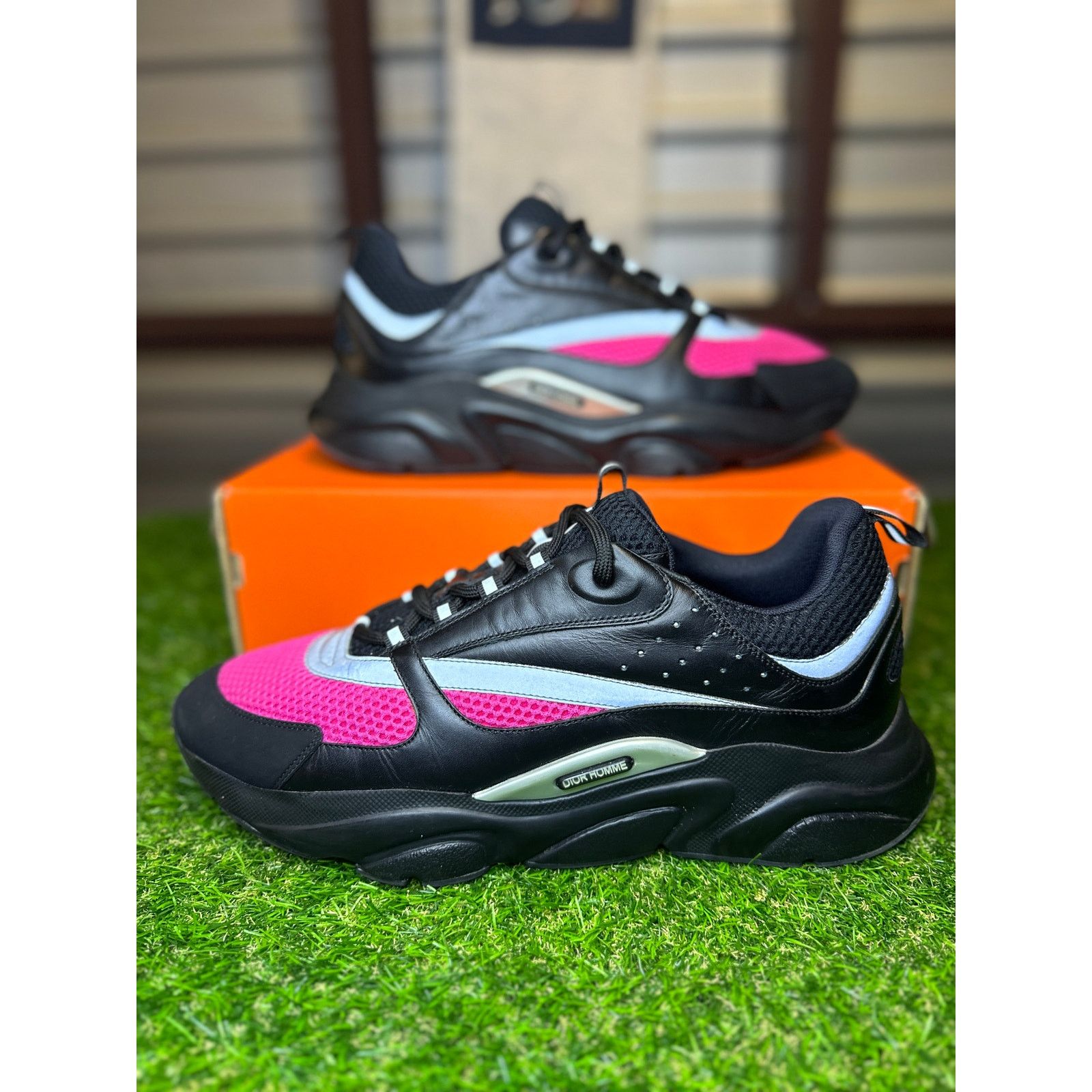 Dior Homme B22 Pink/Black Sneakers Size 47EU