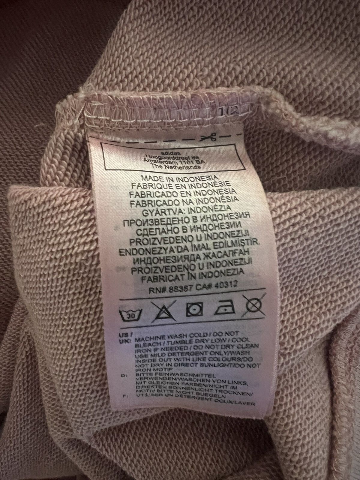 Adidas Adidas Pink Overdyed Crew Sweatshirts Original Size US M / EU 48-50 / 2 - 4 Thumbnail