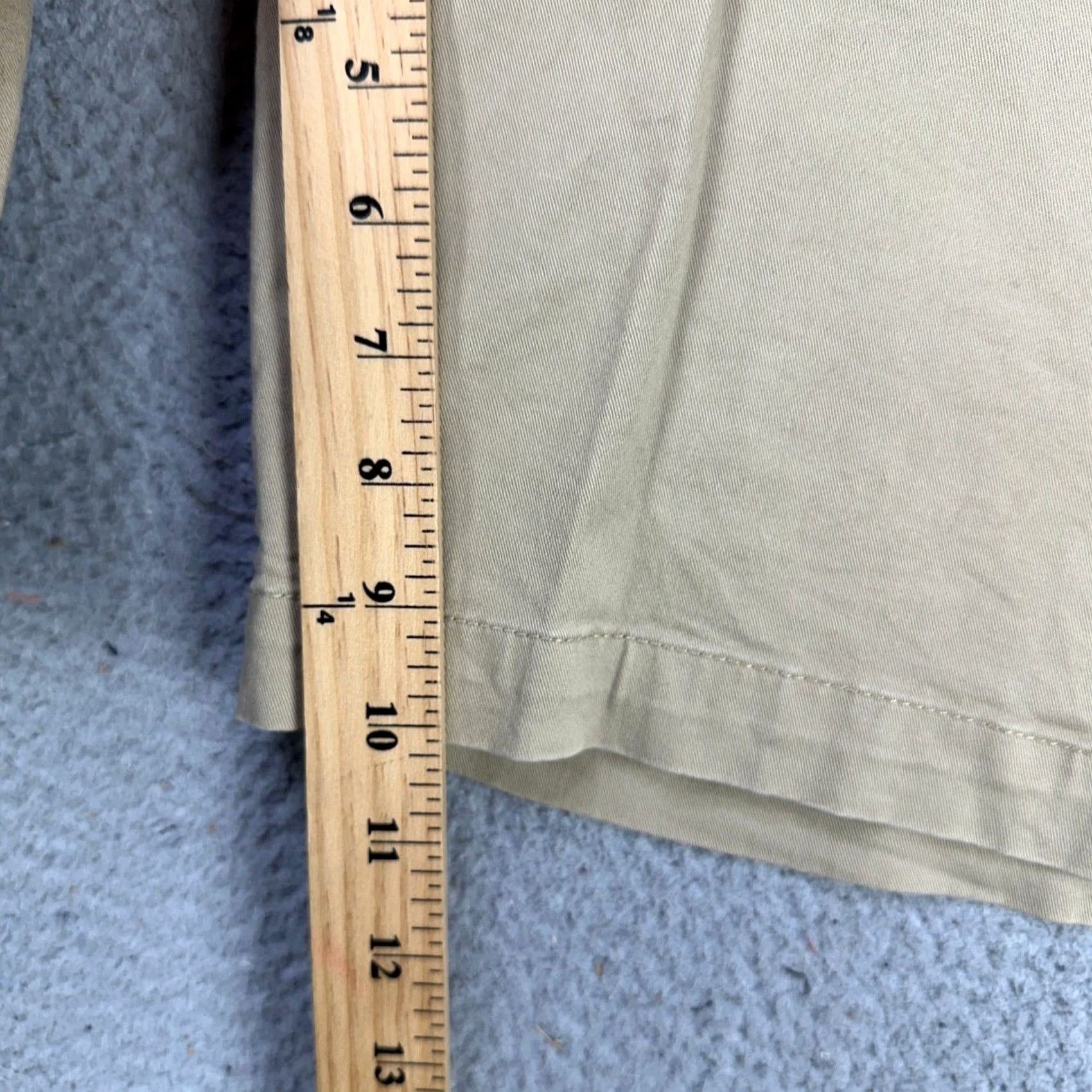 Gap GAP Mens Khaki Shorts 36 Beige Casual Flat Front Pockets Comfort Stretch Size US 36 / EU 52 - 7 Thumbnail