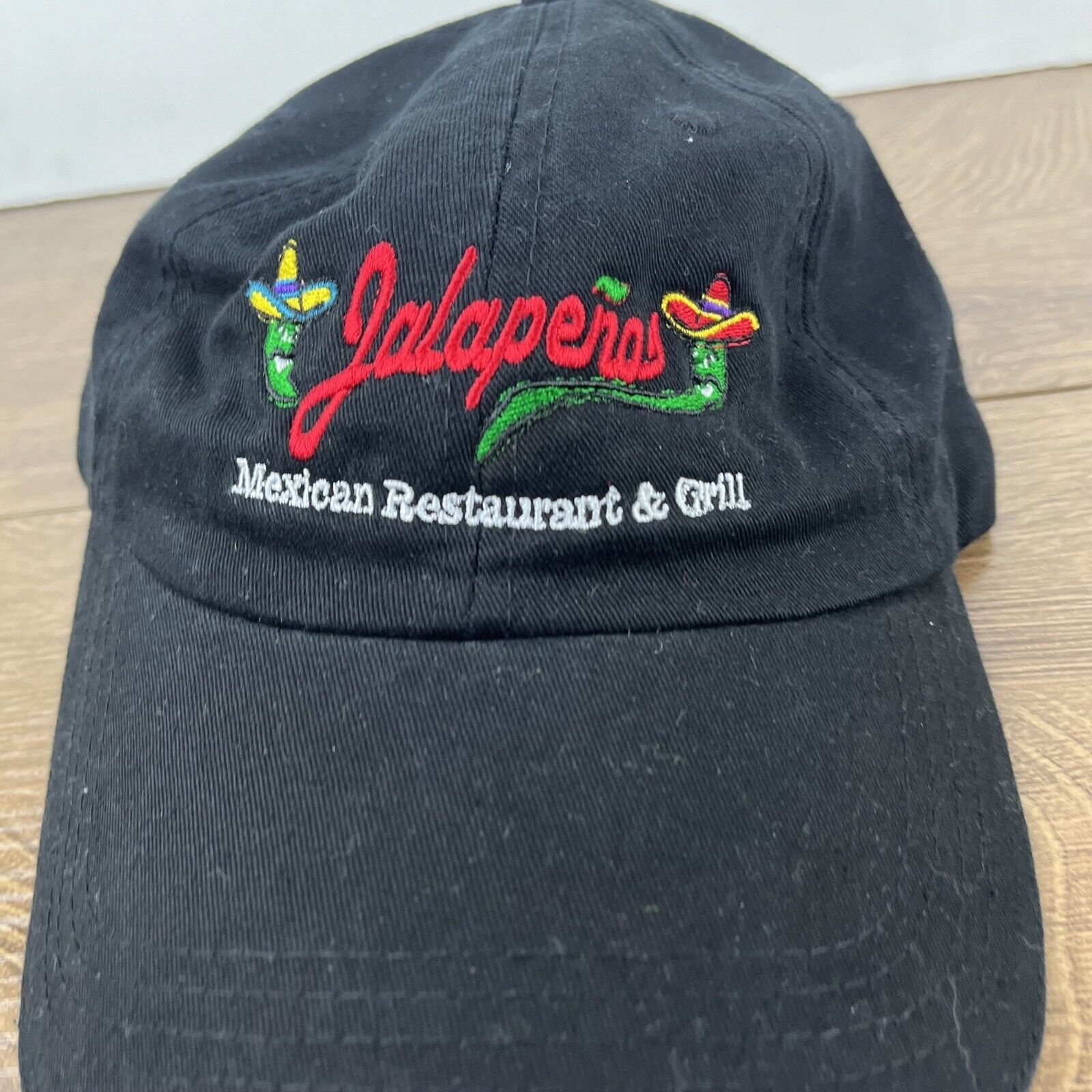 Other Jalapenos Mexican Restaurant Grill Hat Black Adjustable Hat Size ONE SIZE - 7 Thumbnail