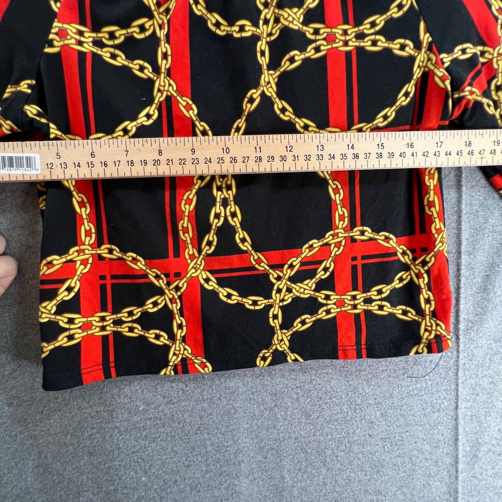 Other Poof Crop Top Women Size Small Long Sleeve Red Size S / US 4 / IT 40 - 3 Thumbnail