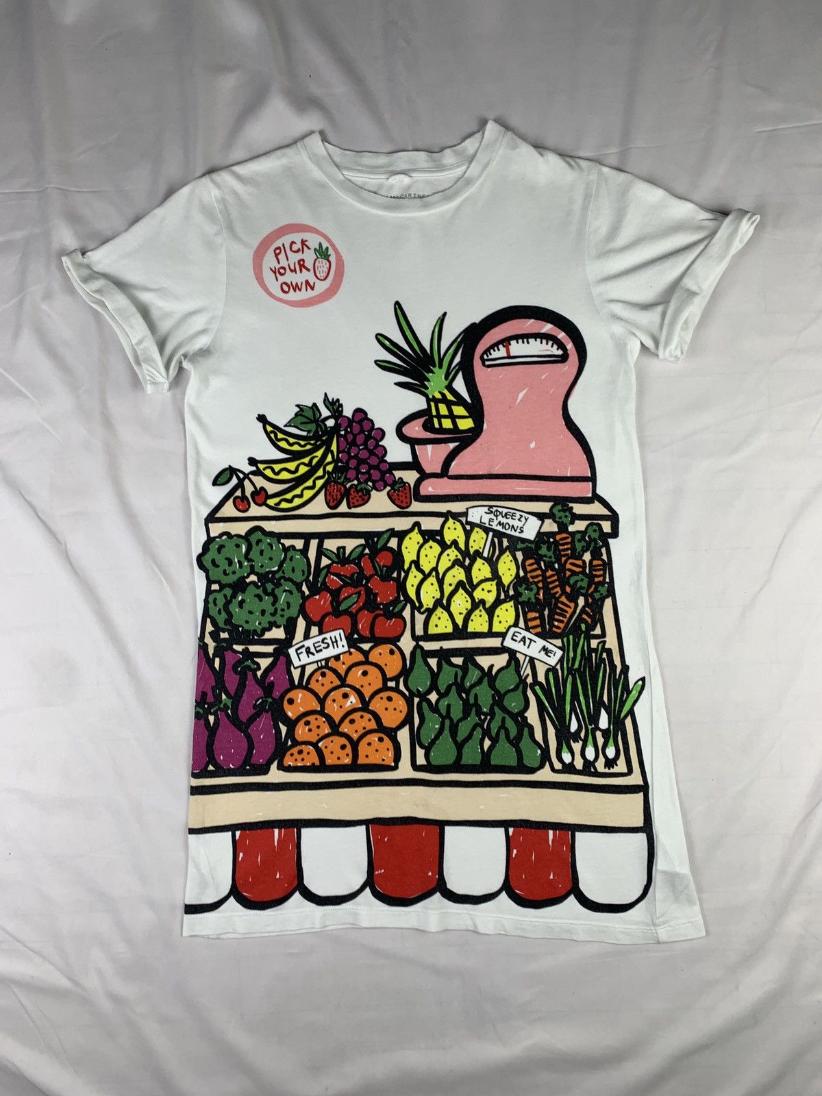 Stella McCartney Stella McCartney Designer Fruit Shop Cartoon Long Baby Tee Size S / US 4 / IT 40 - 1 Thumbnail