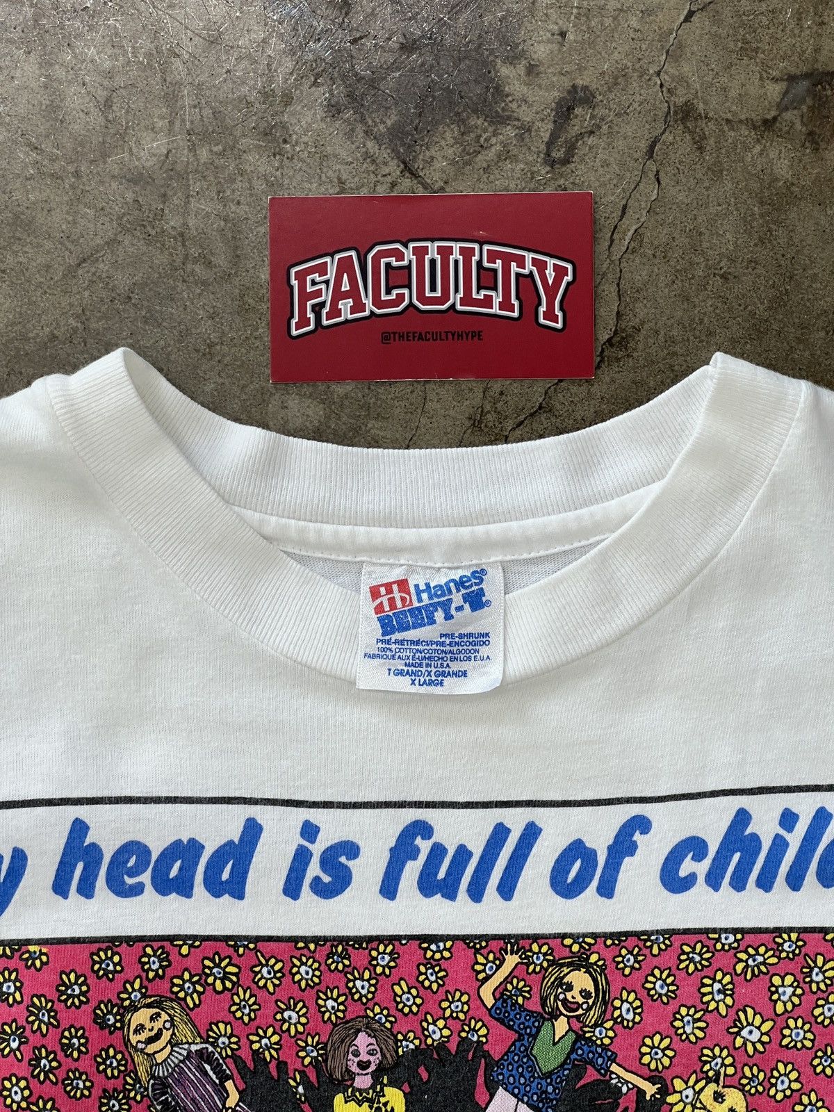 Vintage Vintage 1988 Head is Full of Children Kiki Art Tee XL Size US XL / EU 56 / 4 - 3 Thumbnail