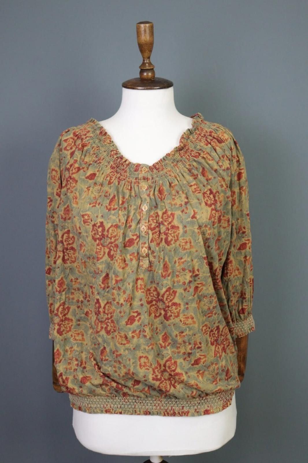Designer Lauren Jeans Company Ralph Lauren Henley Top Shirt Size 1X Size XL / US 12-14 / IT 48-50 - 1 Thumbnail