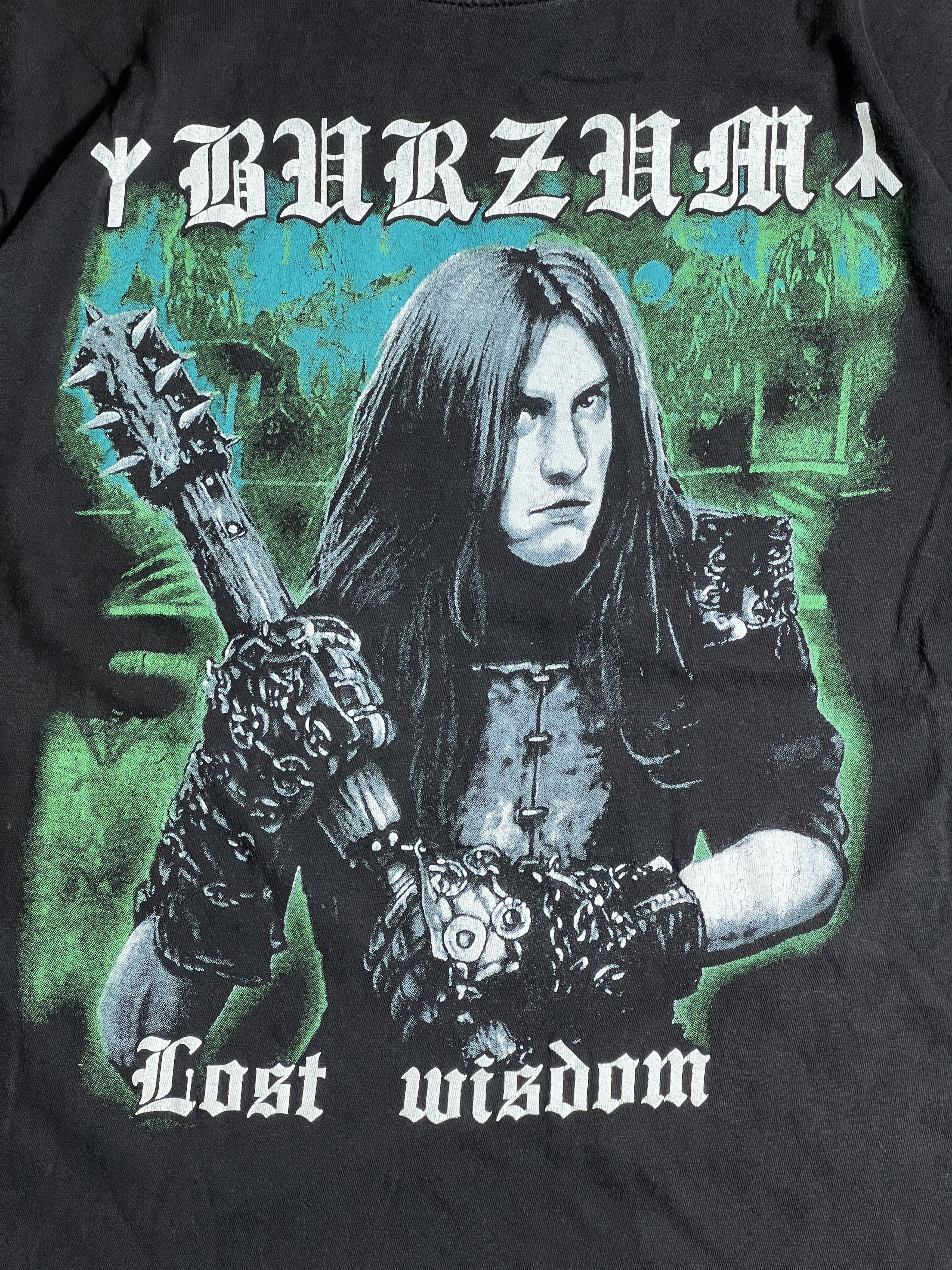 Band Tees Vintage BURZUM Lost Wisdom Black Metal Band Tee GTME649 Size US M / EU 48-50 / 2 - 2 Thumbnail
