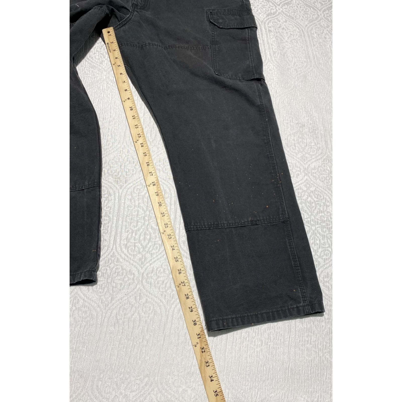 Wrangler Wrangler Workwear Carpenter Pants Mens 42x32 Black Cargo Relaxed Fit Utility Pants Mens Wrangler RIGGS Workwear Size US 42 / EU 58 - 6 Thumbnail