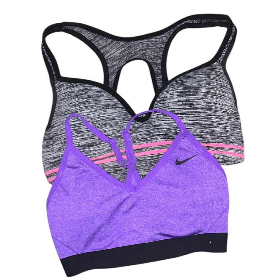 Nike 2 Women's Sports Bras Athletic Top Gray Purple Pink Nike SM Size S / US 4 / IT 40 - 1 Thumbnail