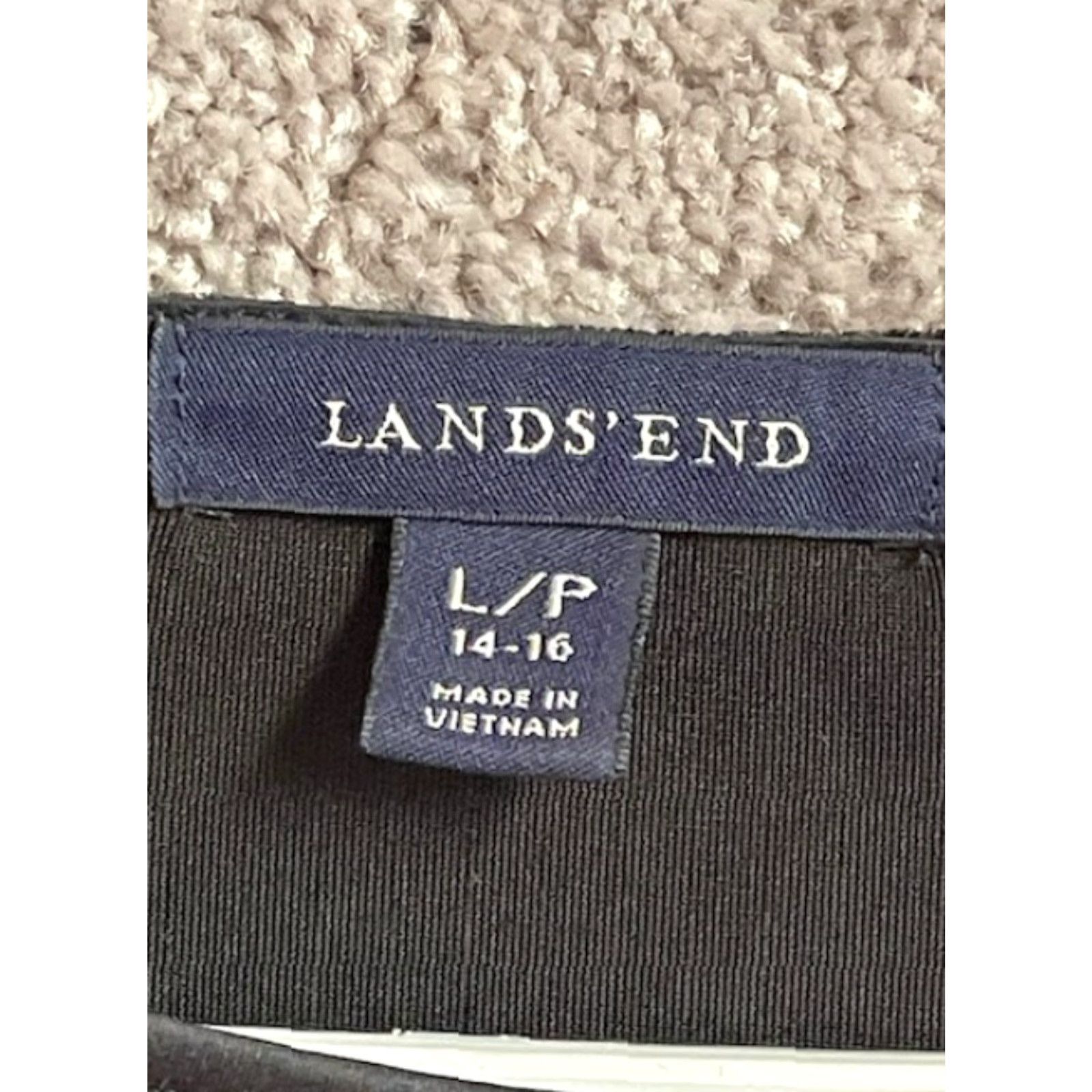 Lands' End Lands' End Black Velvet Dress Large 14-16 Wah Goth Whimsigoth Witchy Vintage 90s Womens Dress Set? Size L / US 10 / IT 46 - 2 Thumbnail