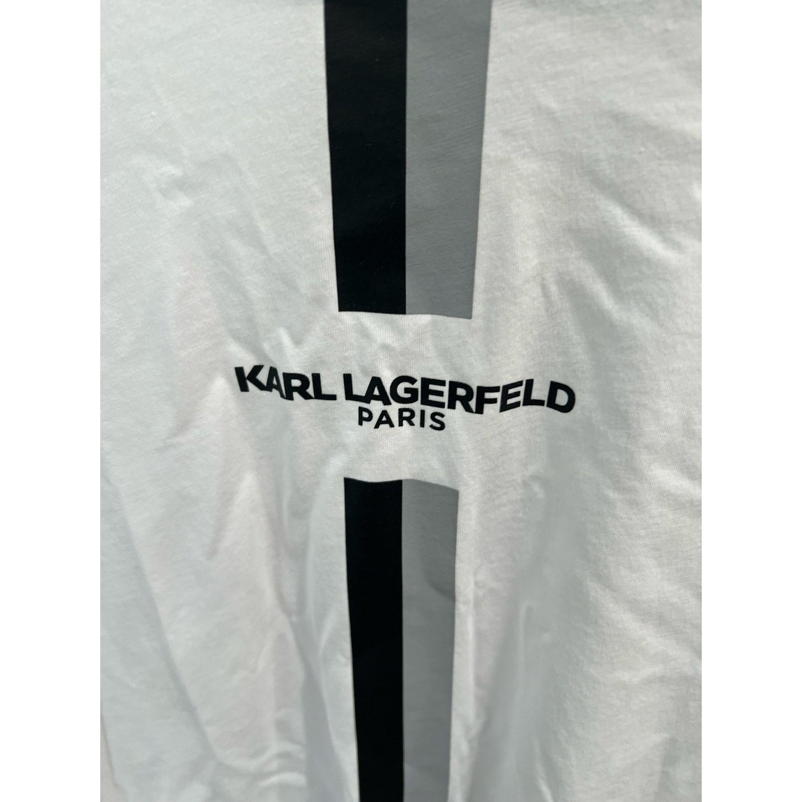 Karl Lagerfeld Karl Lagerfeld Paris T-Shirt Men’s M White Vertical Stripe Size US M / EU 48-50 / 2 - 5 Thumbnail