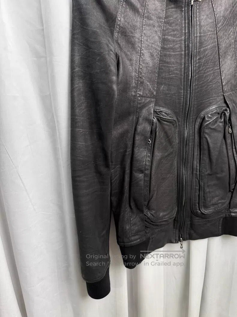 Julius Julius Leather jacket with three-dimensional pockets| Size S / US 4 / IT 40 - 2 Thumbnail