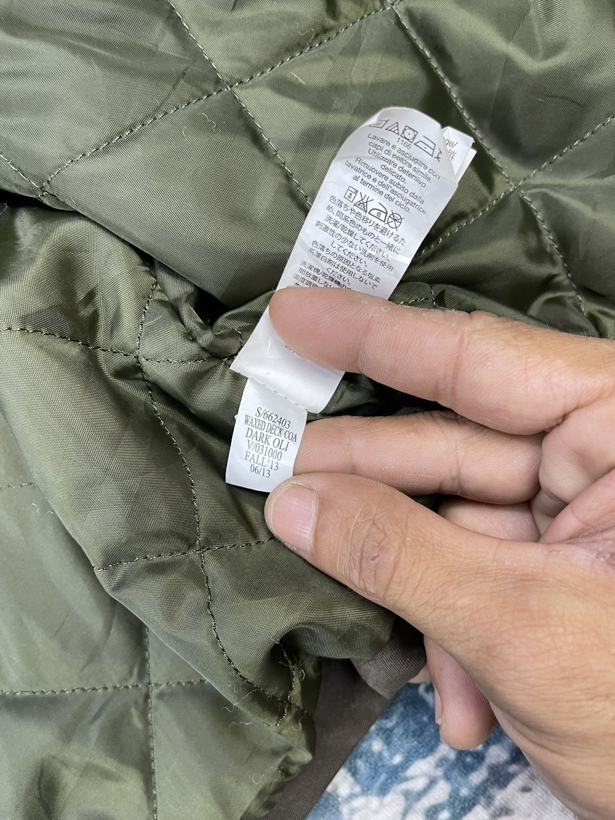 Gap GAP Padded Waxed Deck Coat Dark Olive Fall 13 Size US XL / EU 56 / 4 - 12 Thumbnail