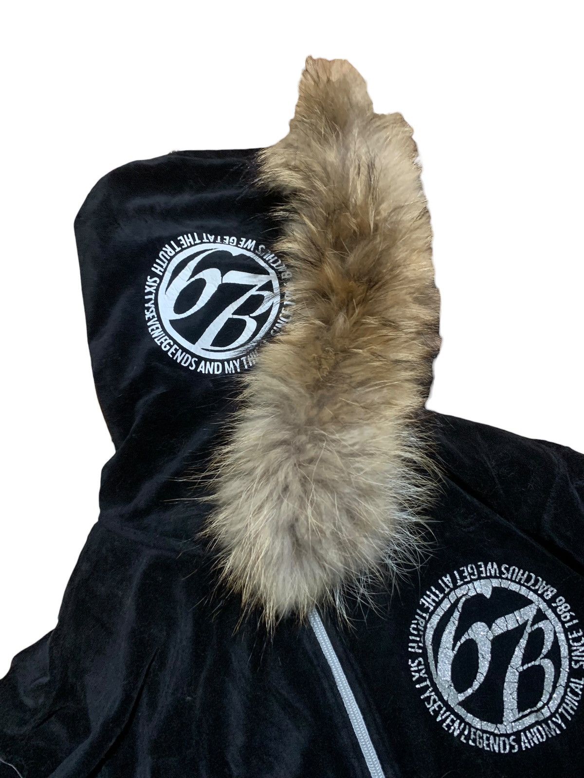 If Six Was Nine × Japanese Brand × Le Grande Bleu (L.G.B.) M Board poem velvet boxy fur hoodie lgb yasuyuki ishii style Size US M / EU 48-50 / 2 - 7 Thumbnail