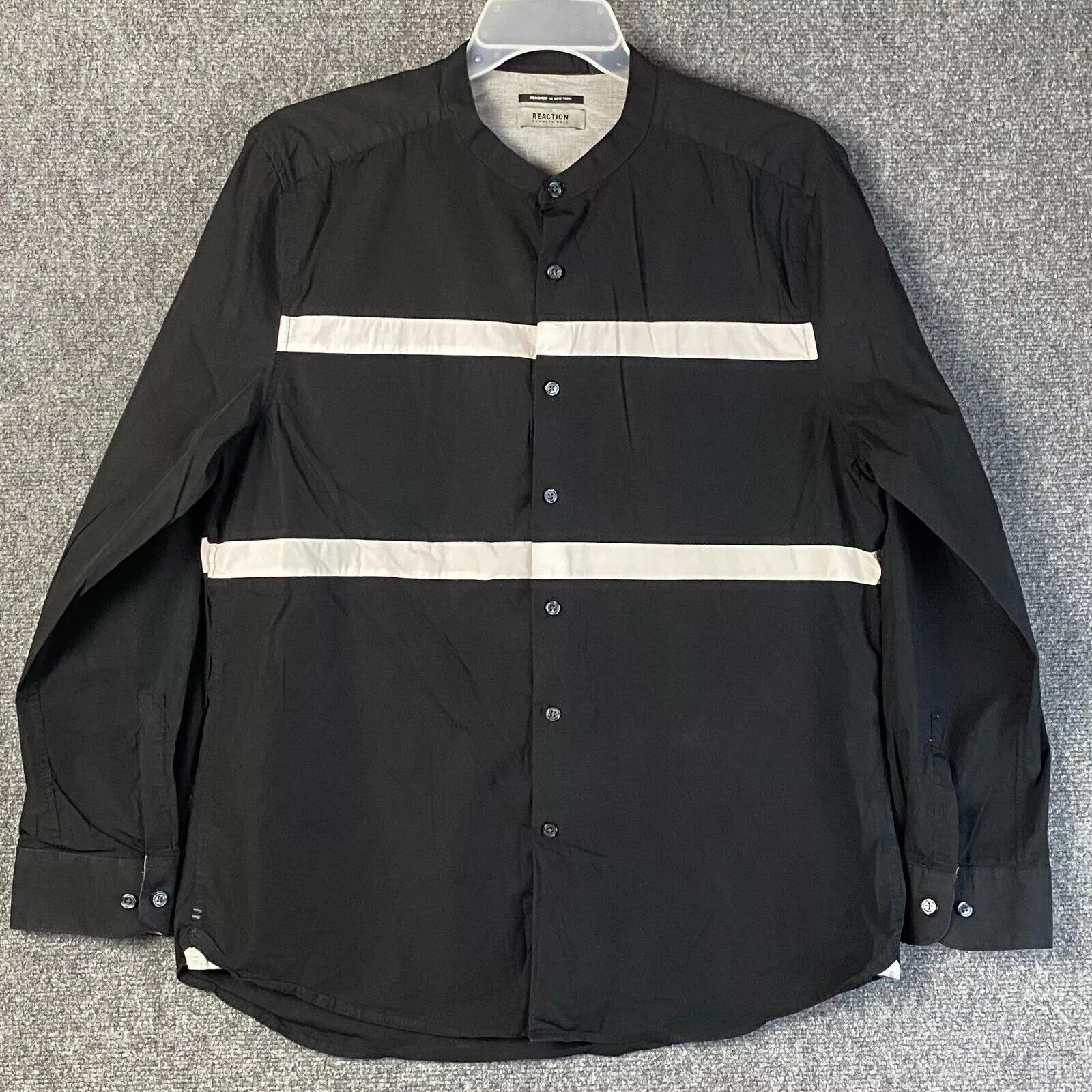Kenneth Cole Reaction Kenneth Cole Shirt Mens XL Grandad Collar Adults Size US XL / EU 56 / 4 - 1 Thumbnail