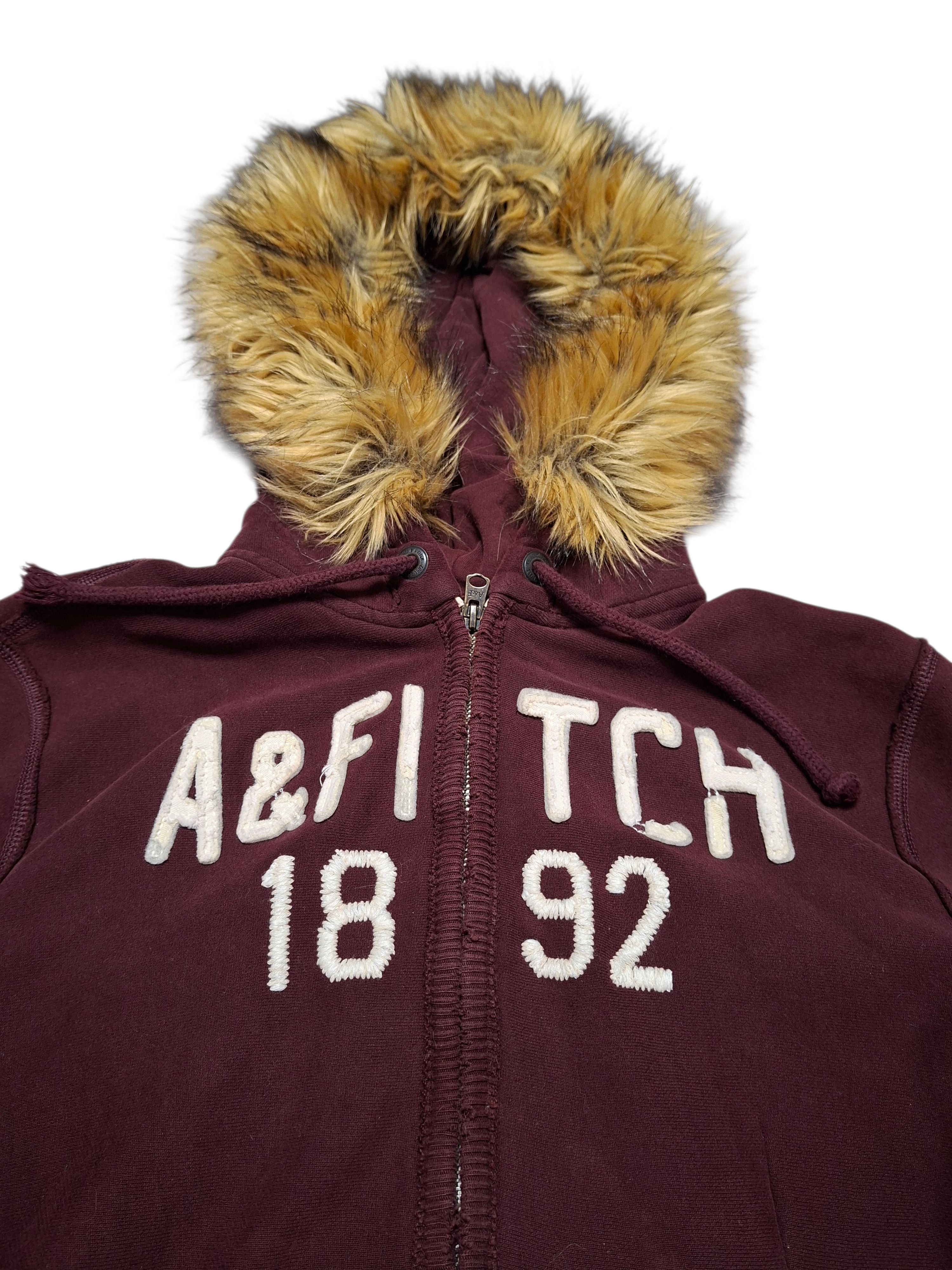 Abercrombie & Fitch ABERCROMBIE FITCH FAUX FUR AVANT GARDE ZIP HOODIE Size US XL / EU 56 / 4 - 2 Thumbnail