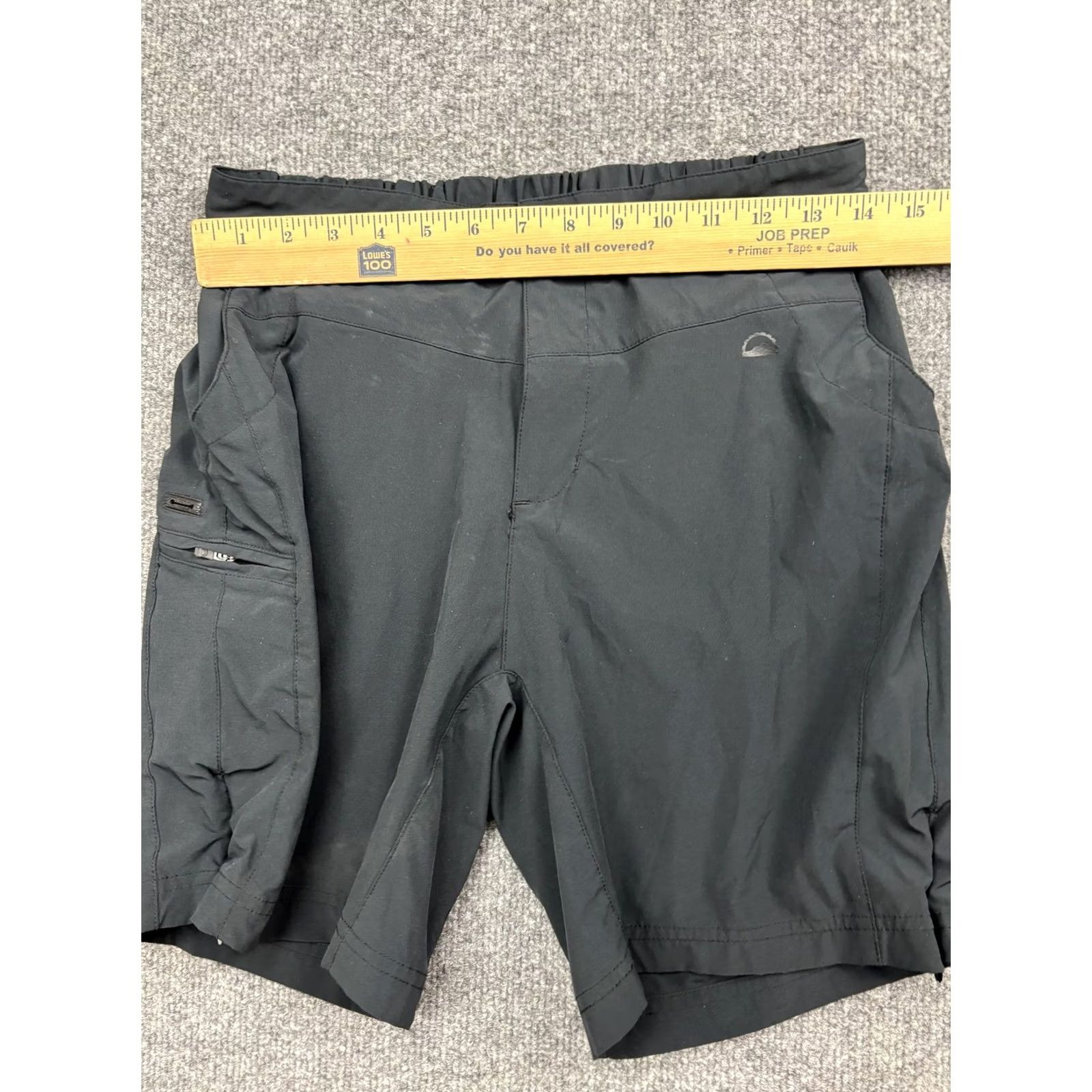 Vintage Zoic Mountain Bike MTB Shorts Mens M Black Stretch Zip Pockets Elastic Size US 31 - 3 Thumbnail
