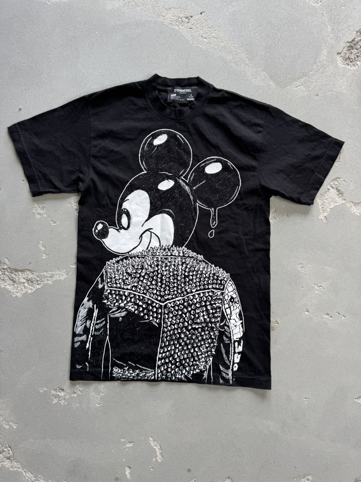 DOMREBEL Dom Rebel Mickey Mouse T Shirt Black Size Small Size US S / EU 44-46 / 1 - 3 Thumbnail