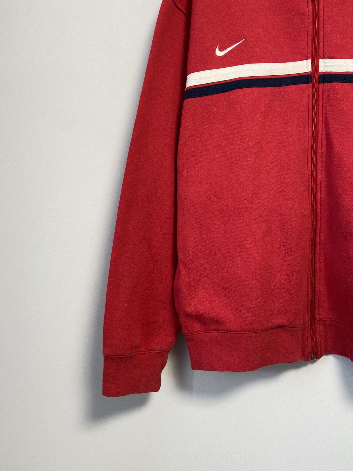 Vintage Nike Vintage Zip Hoodie Y2K style logo arsenal 90’s Size US XXL / EU 58 / 5 - 4 Thumbnail