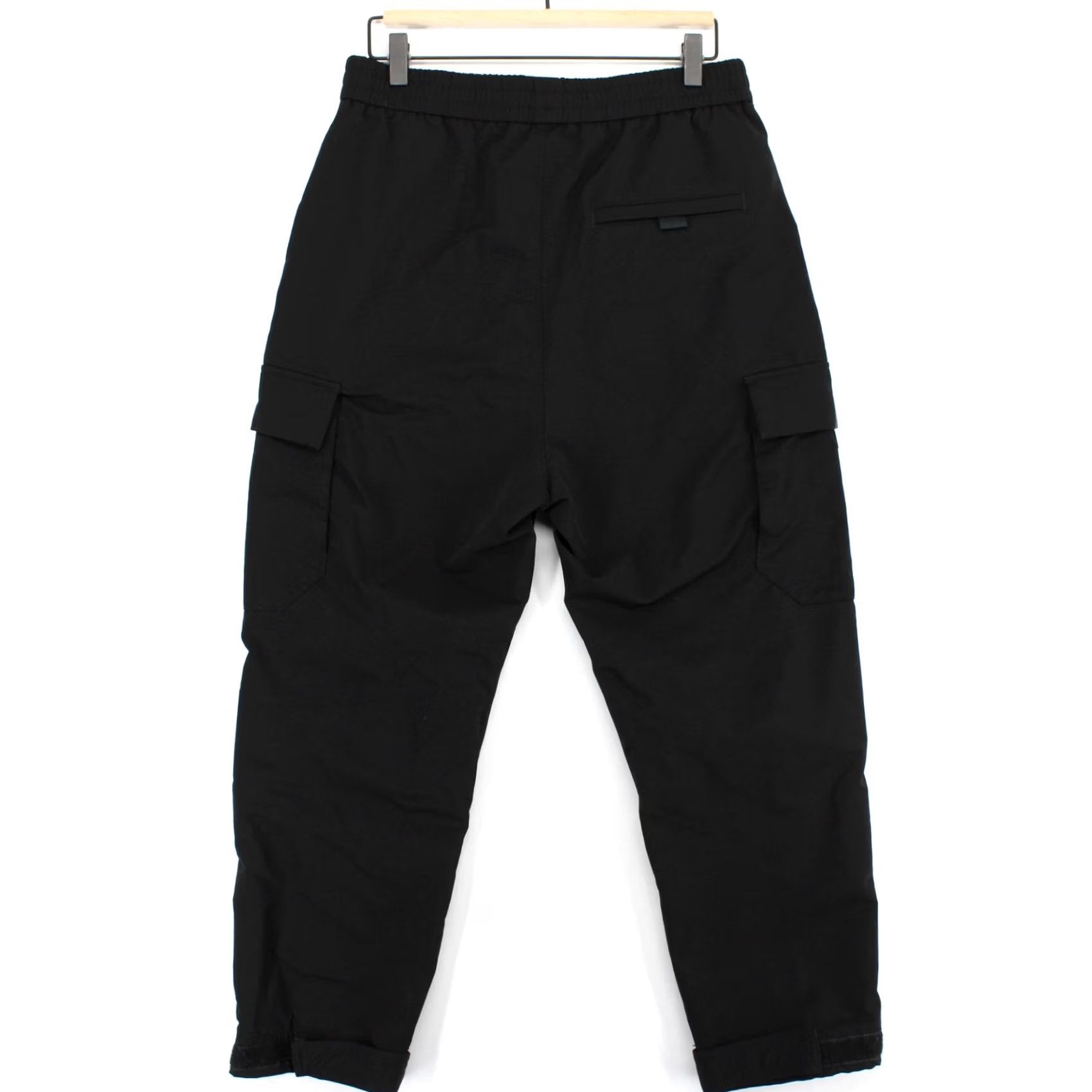 Vintage NOME Cargo Pants Mens S Black Techwear Utility Joggers Drawstring Elastic Waist Size US 29 - 4 Thumbnail