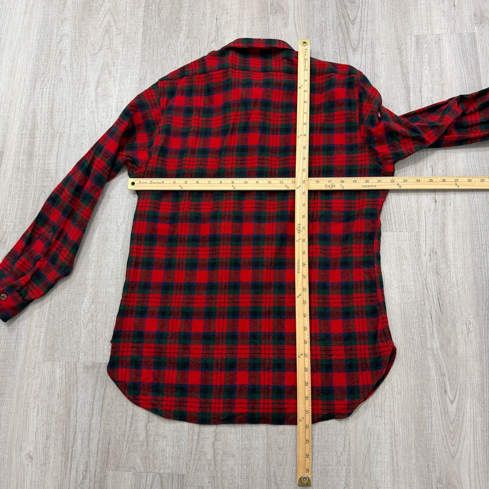 Pendleton Vintage Pendleton Wool Flannel Shirt Men's Large Red Tartan Size US L / EU 52-54 / 3 - 17 Thumbnail