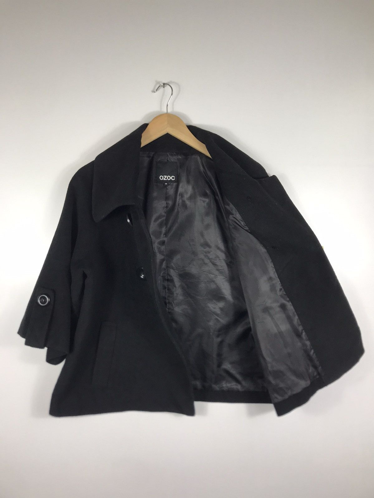 Japanese Brand 🔥Nice Design Ozoc Double Breast Baggy Coat Size XS / US 0-2 / IT 36-38 - 8 Thumbnail