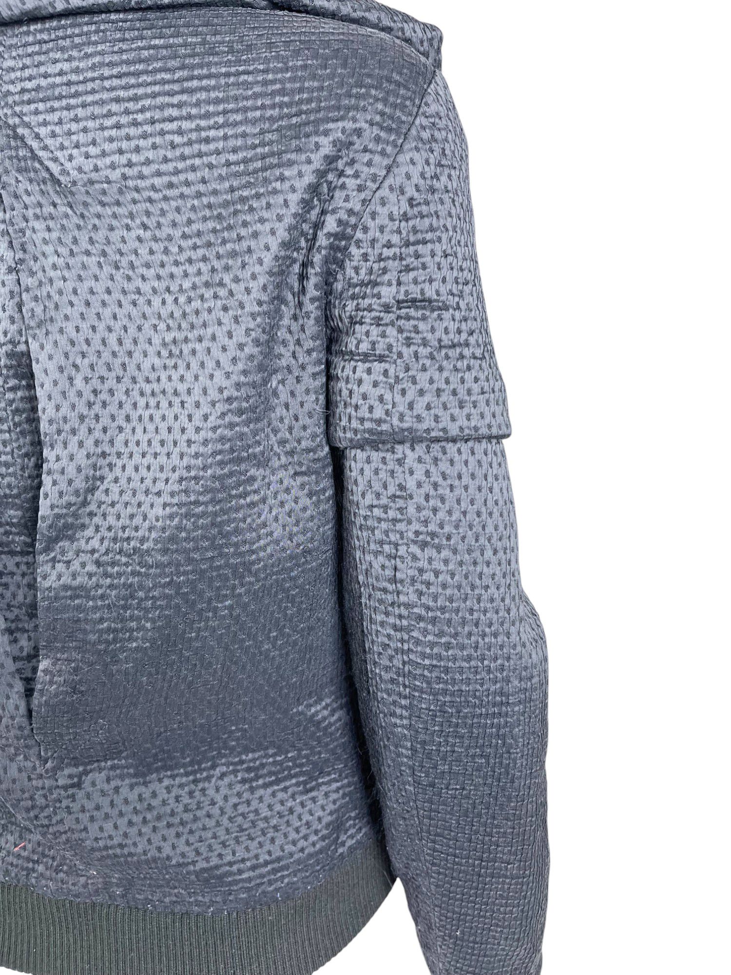 Hussein Chalayan Early 2000's Ruffle blue bomber jacket Size L / US 10 / IT 46 - 5 Thumbnail