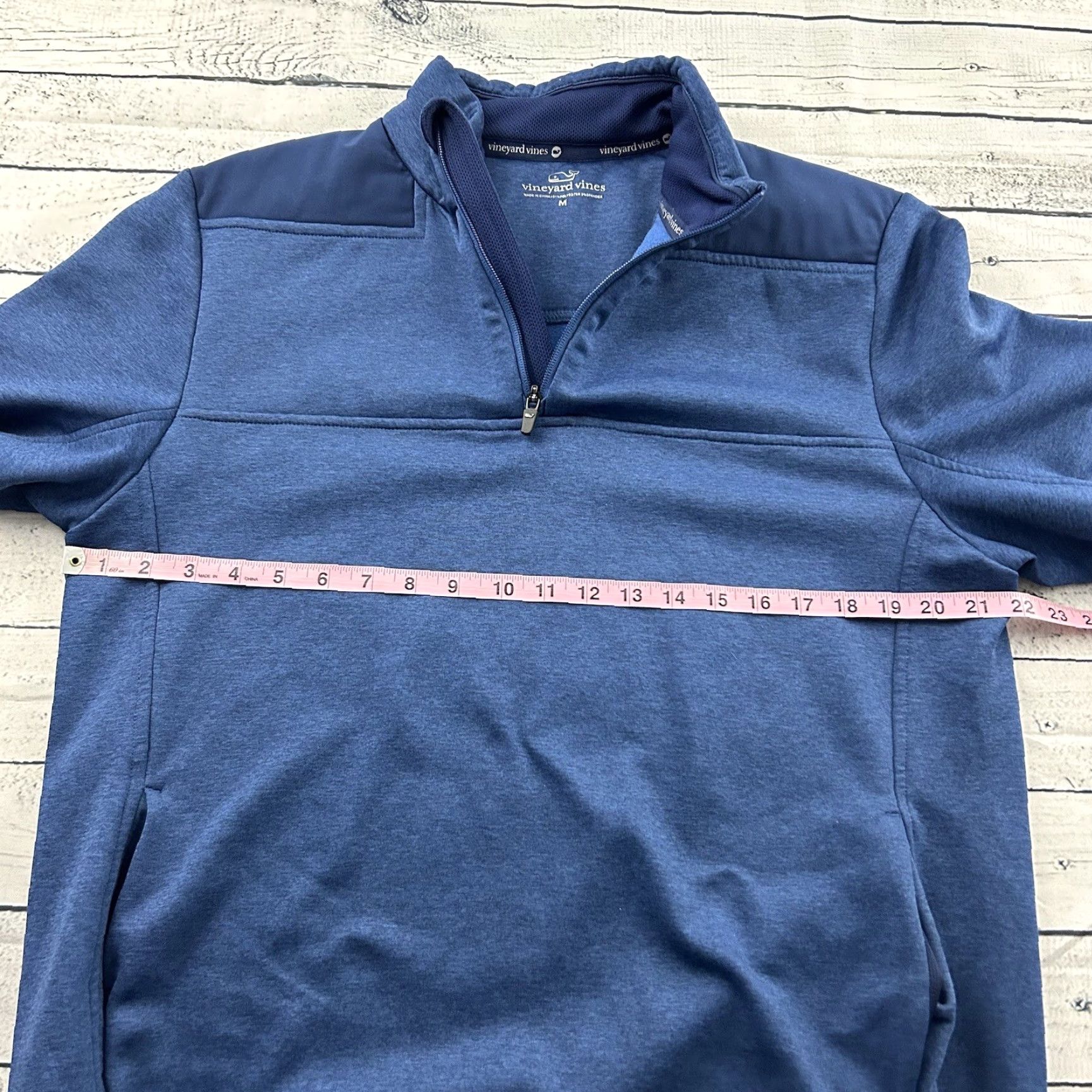 Vineyard Vines Vineyard Vines Jacket Men's Medium Blue 1/4 Zip Pullover Size US M / EU 48-50 / 2 - 3 Thumbnail