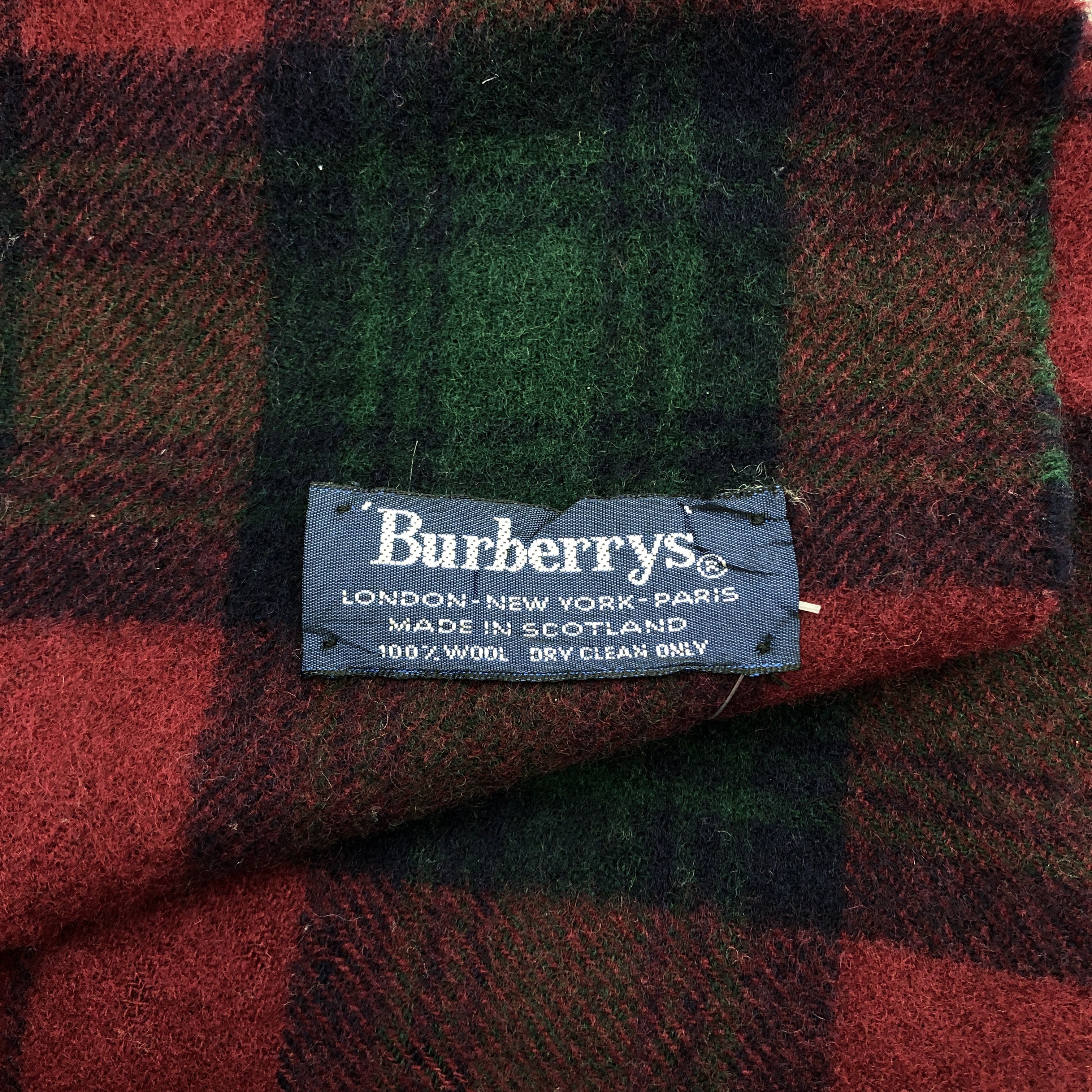 Burberry Vintage Burberrys Scarf Muffler Wool Cashmere Scarves Size ONE SIZE - 7 Thumbnail