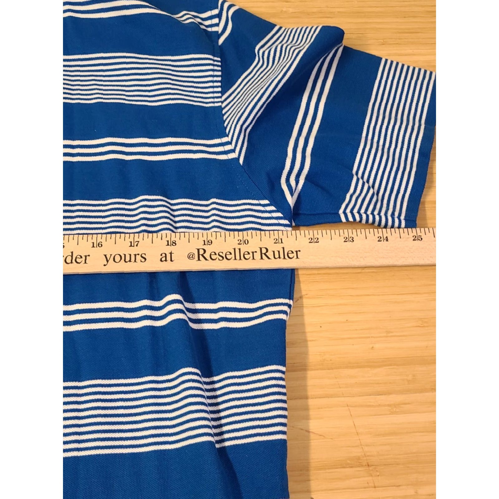Vintage Masters Collection Polo Shirt Striped Augusta Blue L Men Size US L / EU 52-54 / 3 - 7 Thumbnail