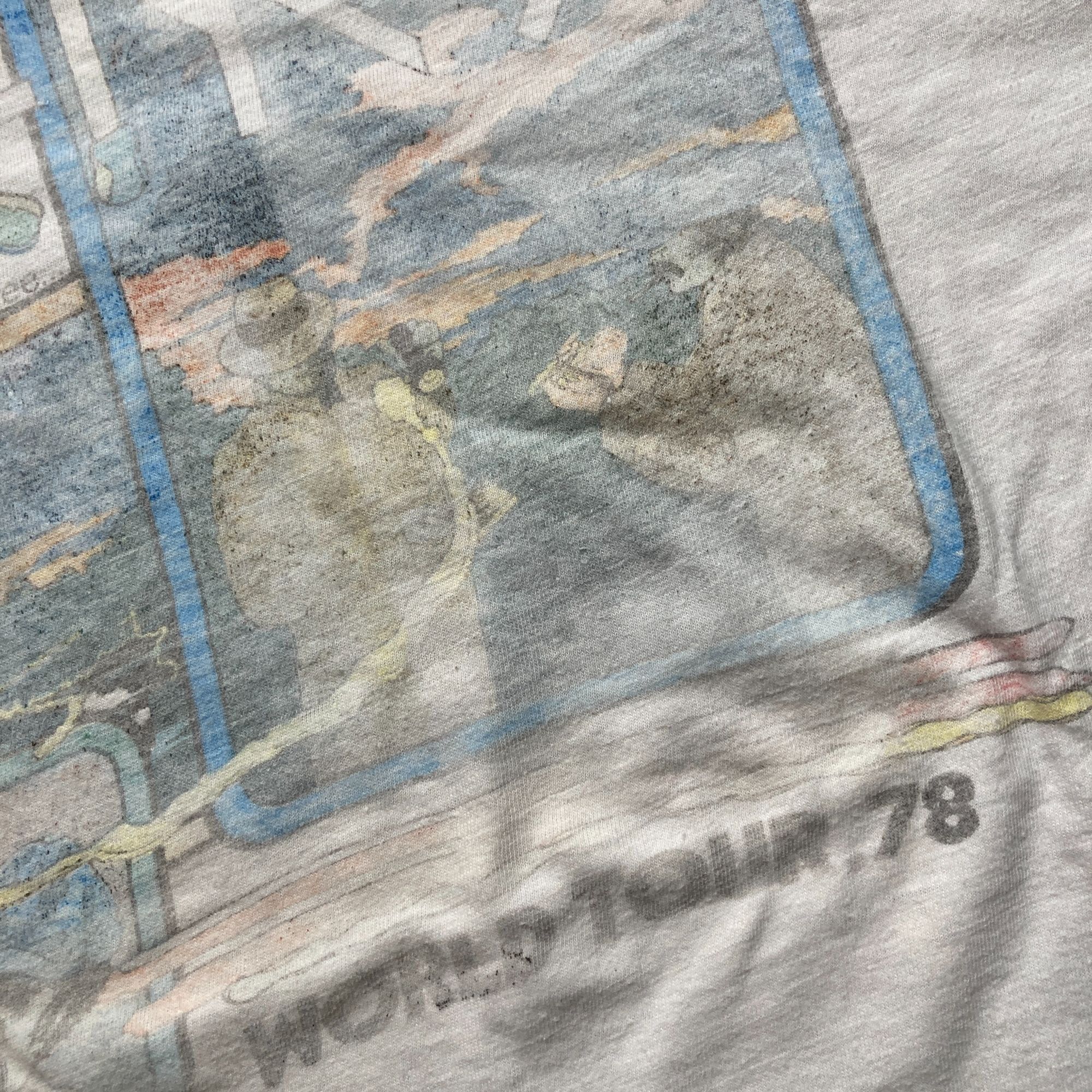 Other Vintage 1978 Genesis World Tour Ringer T-Shirt White & Green Size US S / EU 44-46 / 1 - 3 Thumbnail
