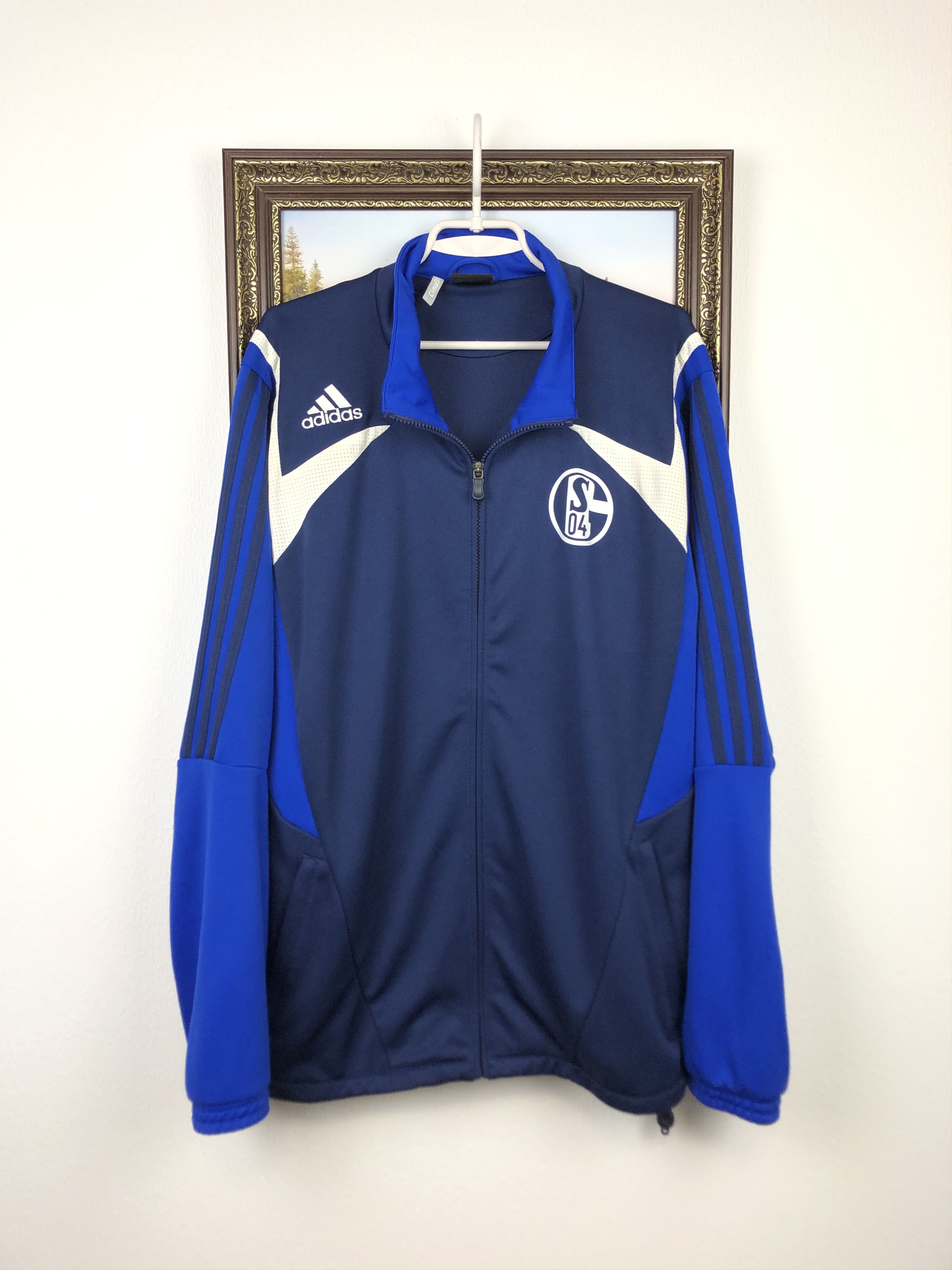Vintage Adidas FC Schalke Football Jacket Soccer Track Top