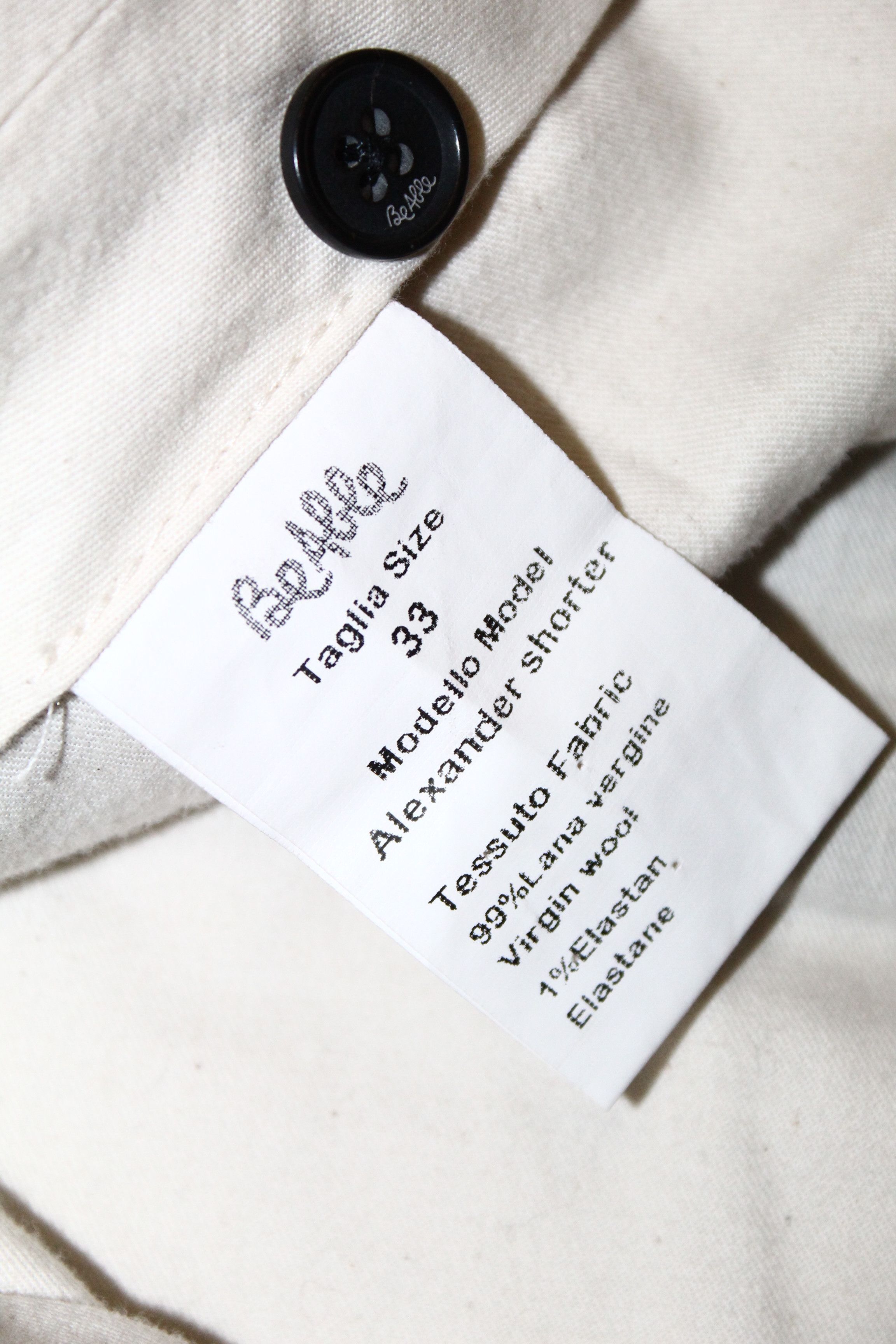 Canali Be Able Alexander Shorter Virgin Wool Pants. Cropped Design Size US 32 / EU 48 - 8 Thumbnail