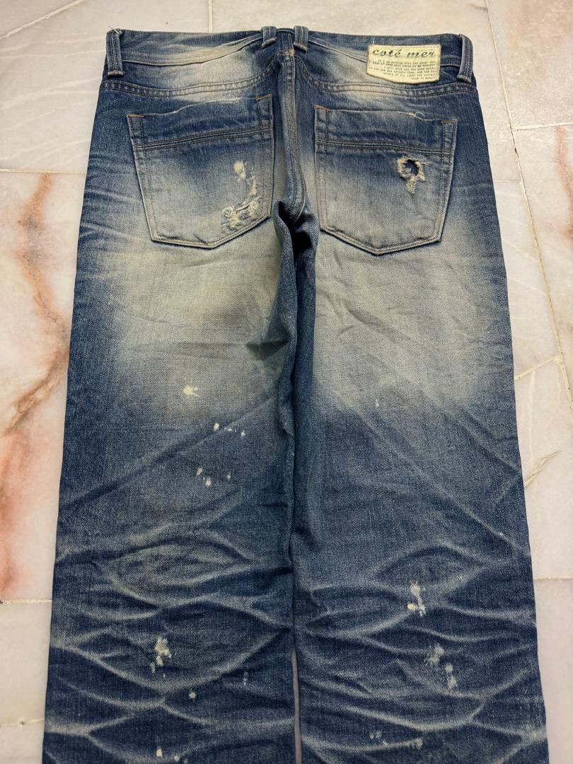 Undercover Insane💥Sashiko Boro 90s Japanese Kapital Style Distress Jean Size US 30 / EU 46 - 13 Thumbnail