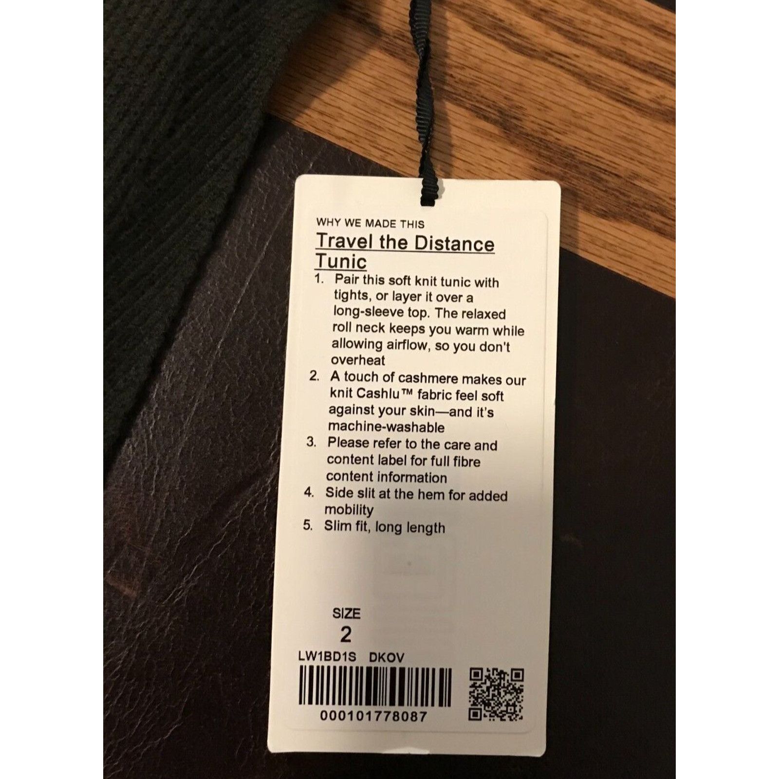 Lululemon Lululemon Travel the Distance Tunic Dark Olive - NWT Size XS / US 0-2 / IT 36-38 - 6 Thumbnail