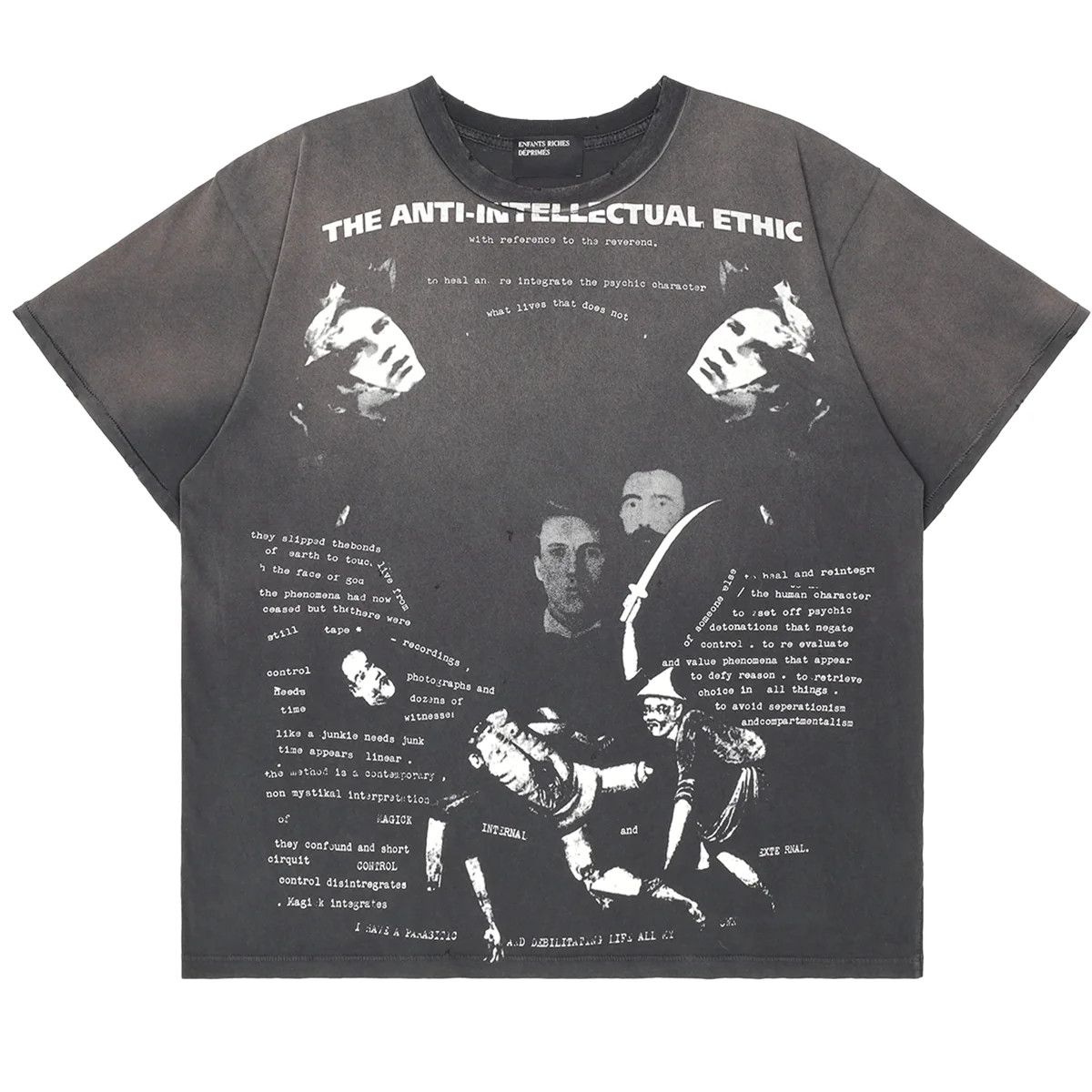 Enfants Riches Deprimes ANTI-INTELLECTUAL ETHIC T-SHIRT Size US L / EU 52-54 / 3 - 2 Thumbnail