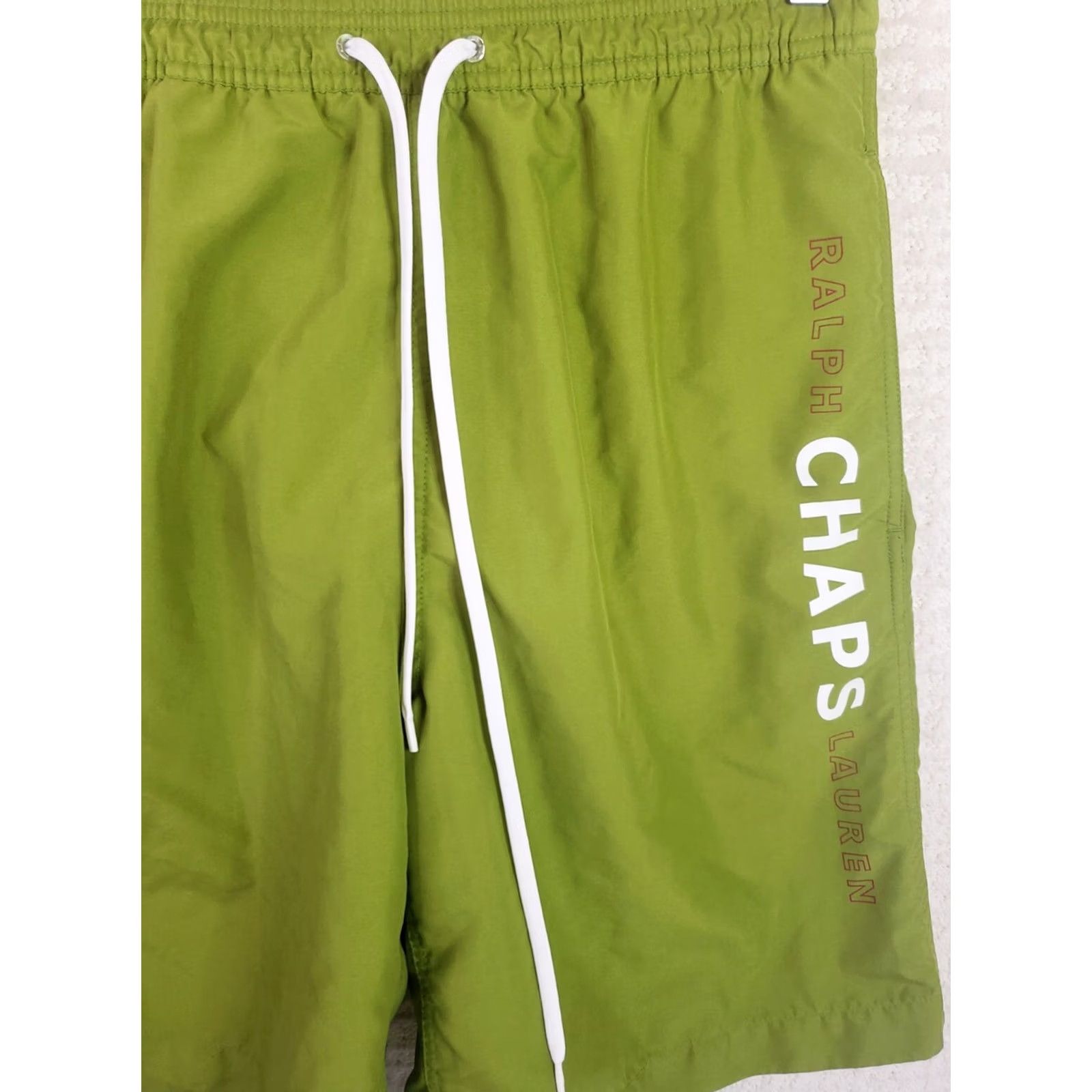 Ralph Lauren Chaps Ralph Lauren Men's M Green Floral Swimming Trunks Drawstring 9" Inseam Size ONE SIZE - 4 Thumbnail