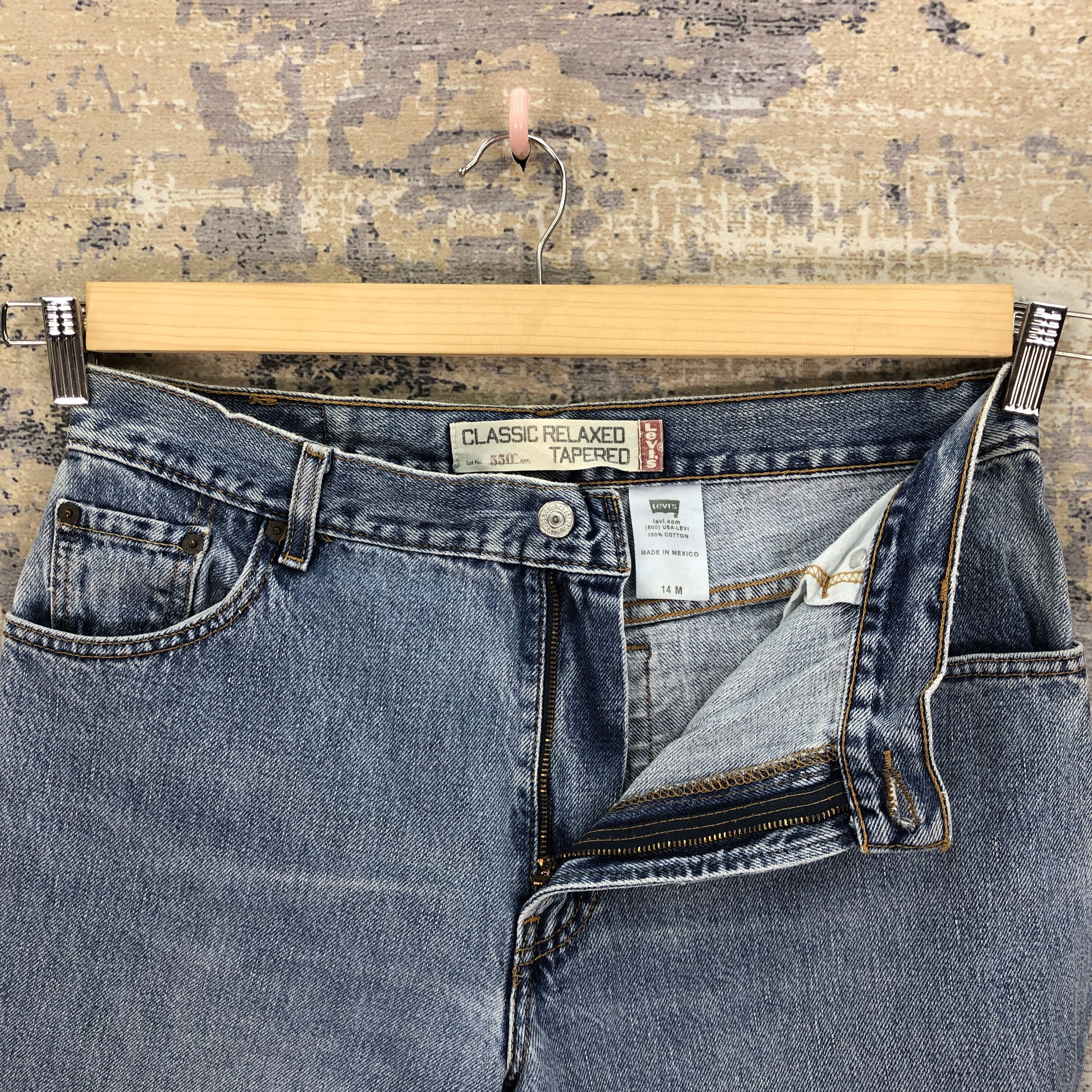 Levi's Vintage 90s Levis 550 Light Wash Jeans Levi's Faded Denim Size US 32 / EU 48 - 6 Thumbnail