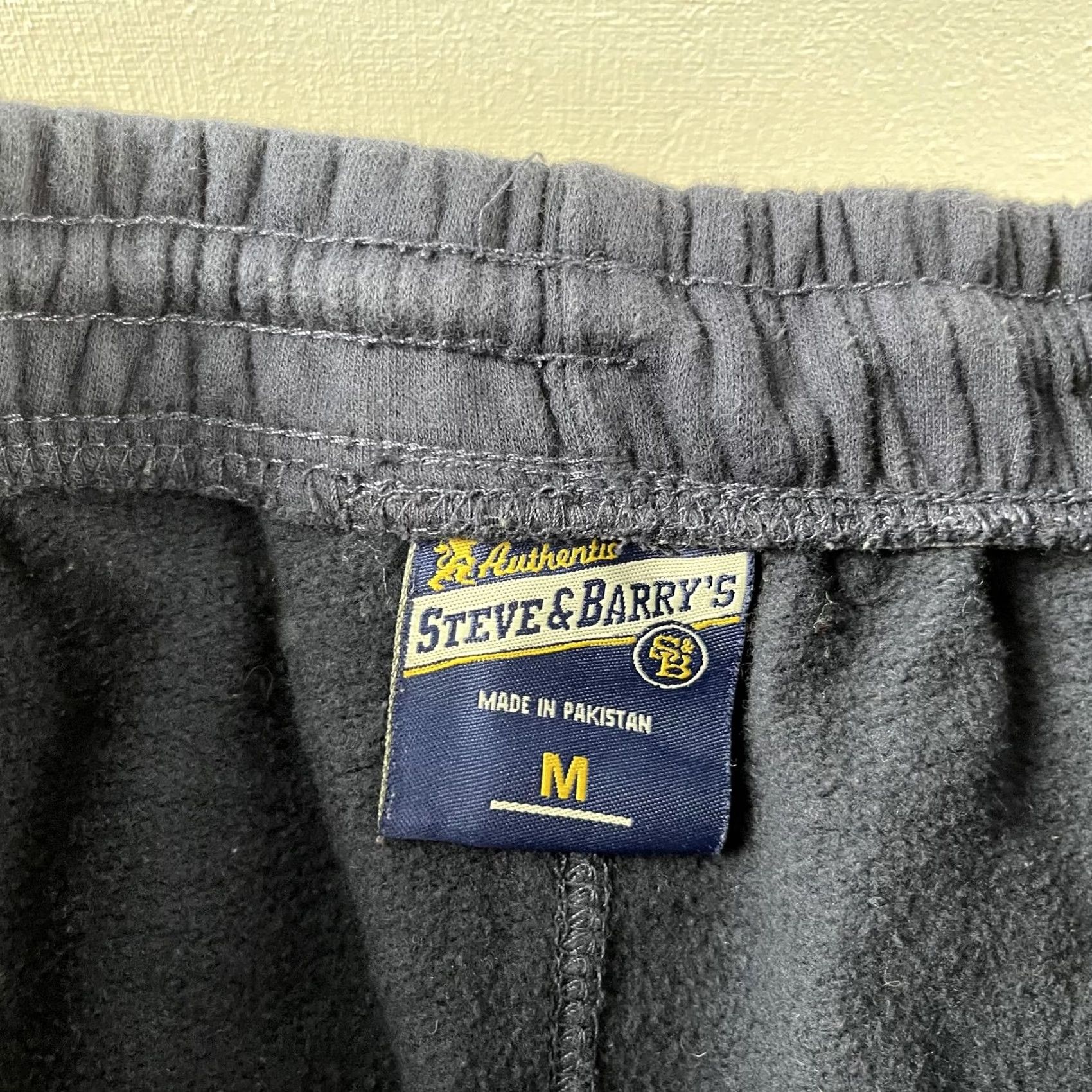 Vintage Steve & Barry's Mens Medium Blue Fleece Sweatpants Elastic Waist Pittsburgh Pants Size US 31 - 3 Thumbnail
