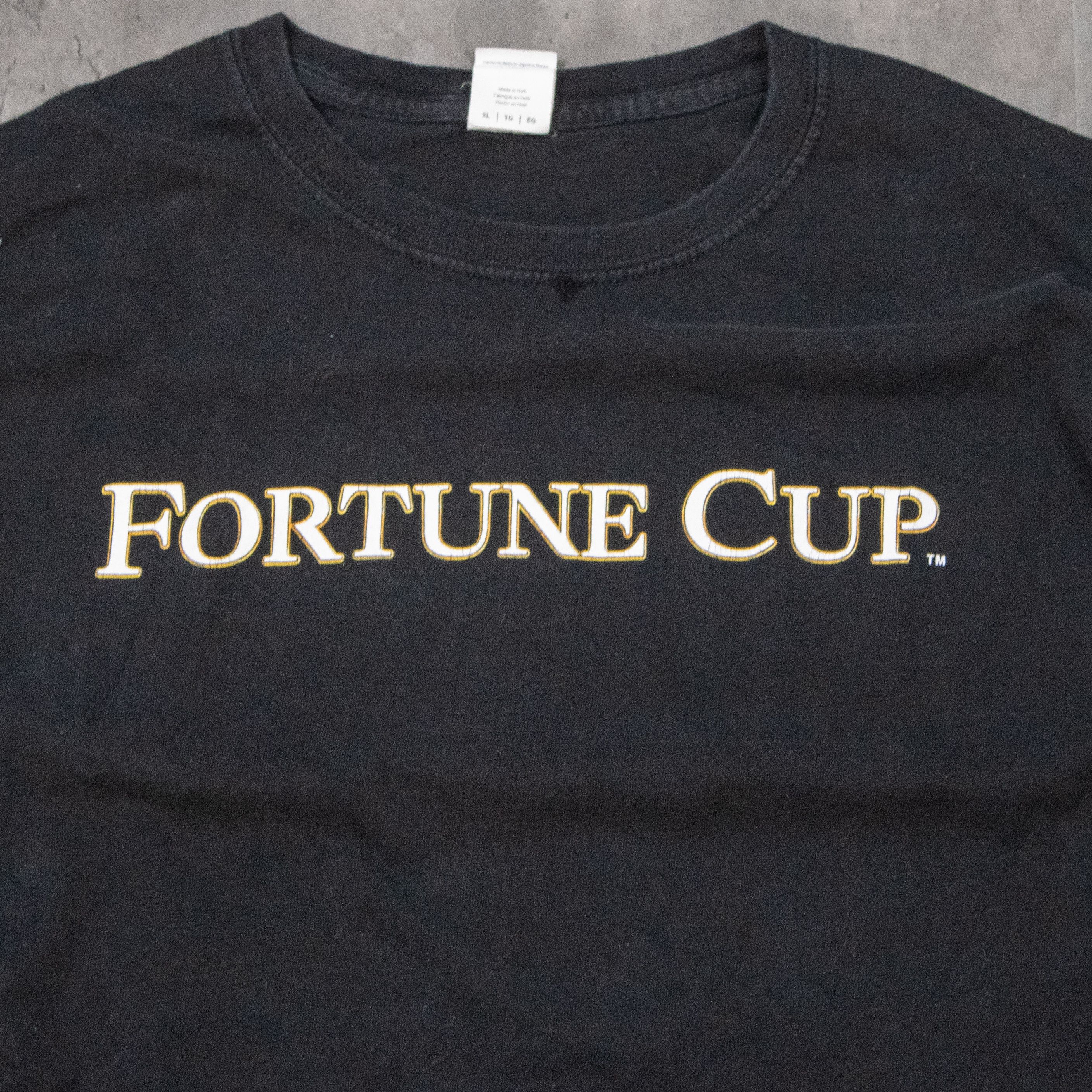 Gildan Y2K 2000's Gildan Fortune Cup Namco Promo Black T-Shirt Size US L / EU 52-54 / 3 - 4 Thumbnail