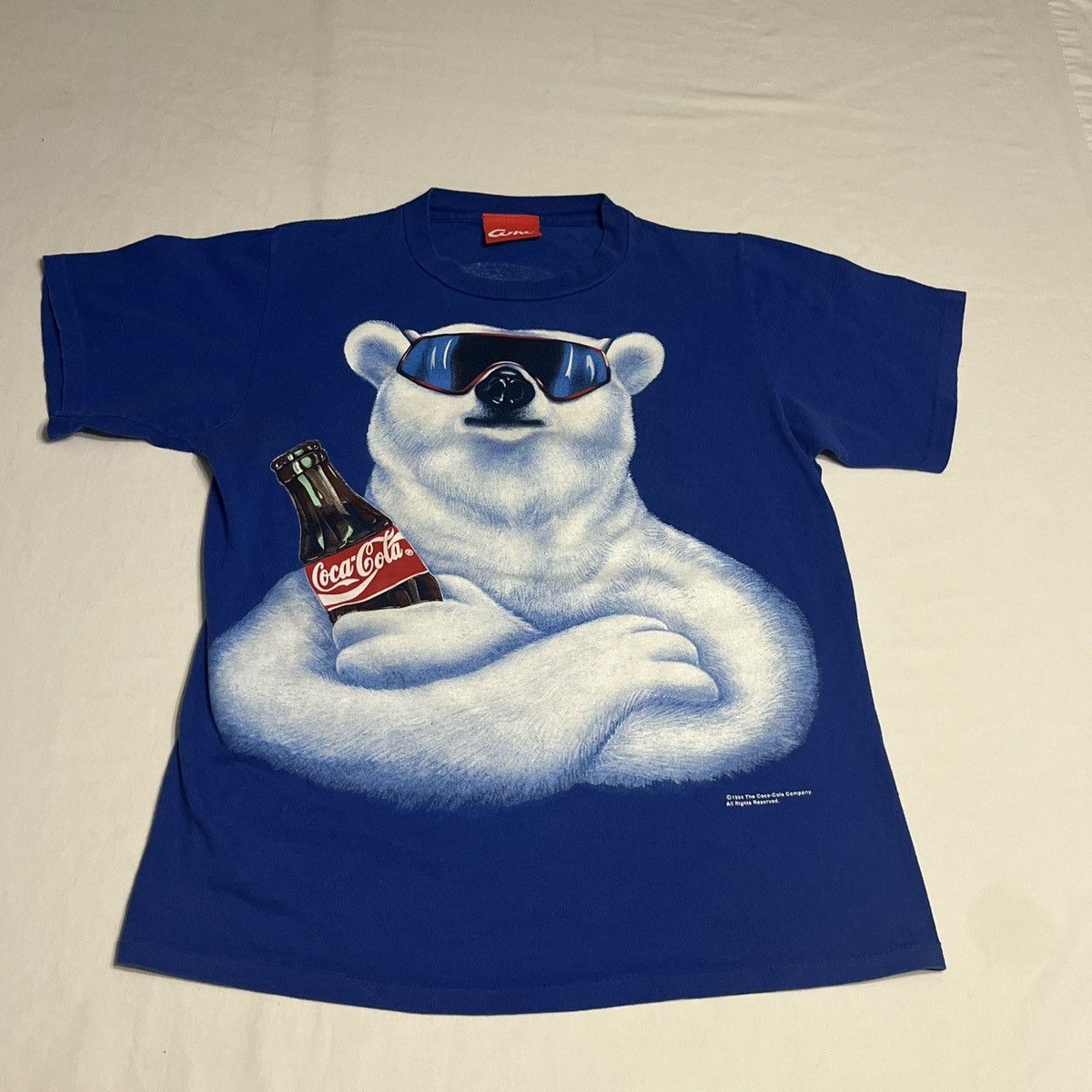 Vintage 1994 coke bear tee double sided single stick Size US L / EU 52-54 / 3 - 1 Thumbnail