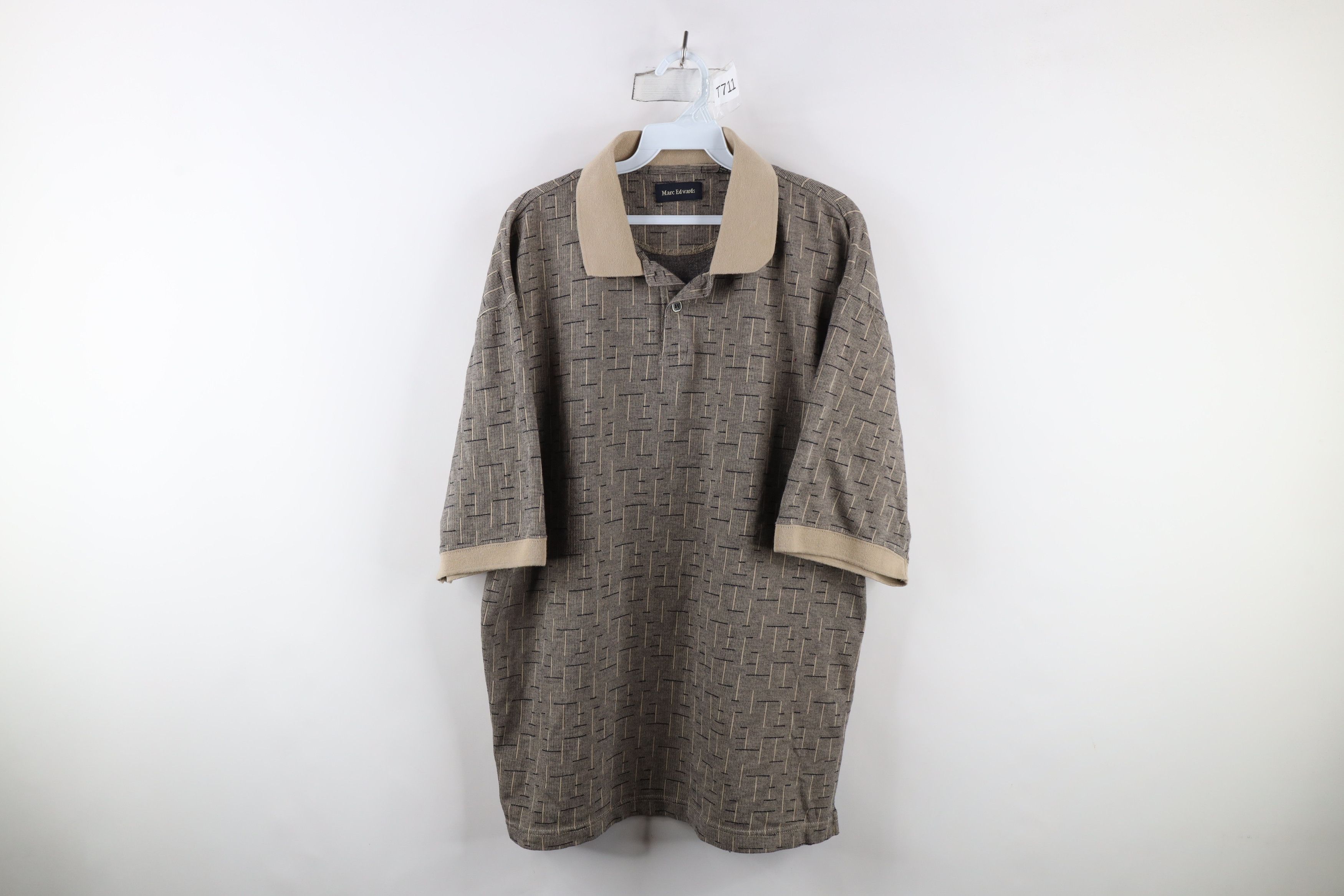 Vintage Vintage 90s Streetwear Knit Short Sleeve Golf Polo Shirt Size US XL / EU 56 / 4 - 1 Thumbnail
