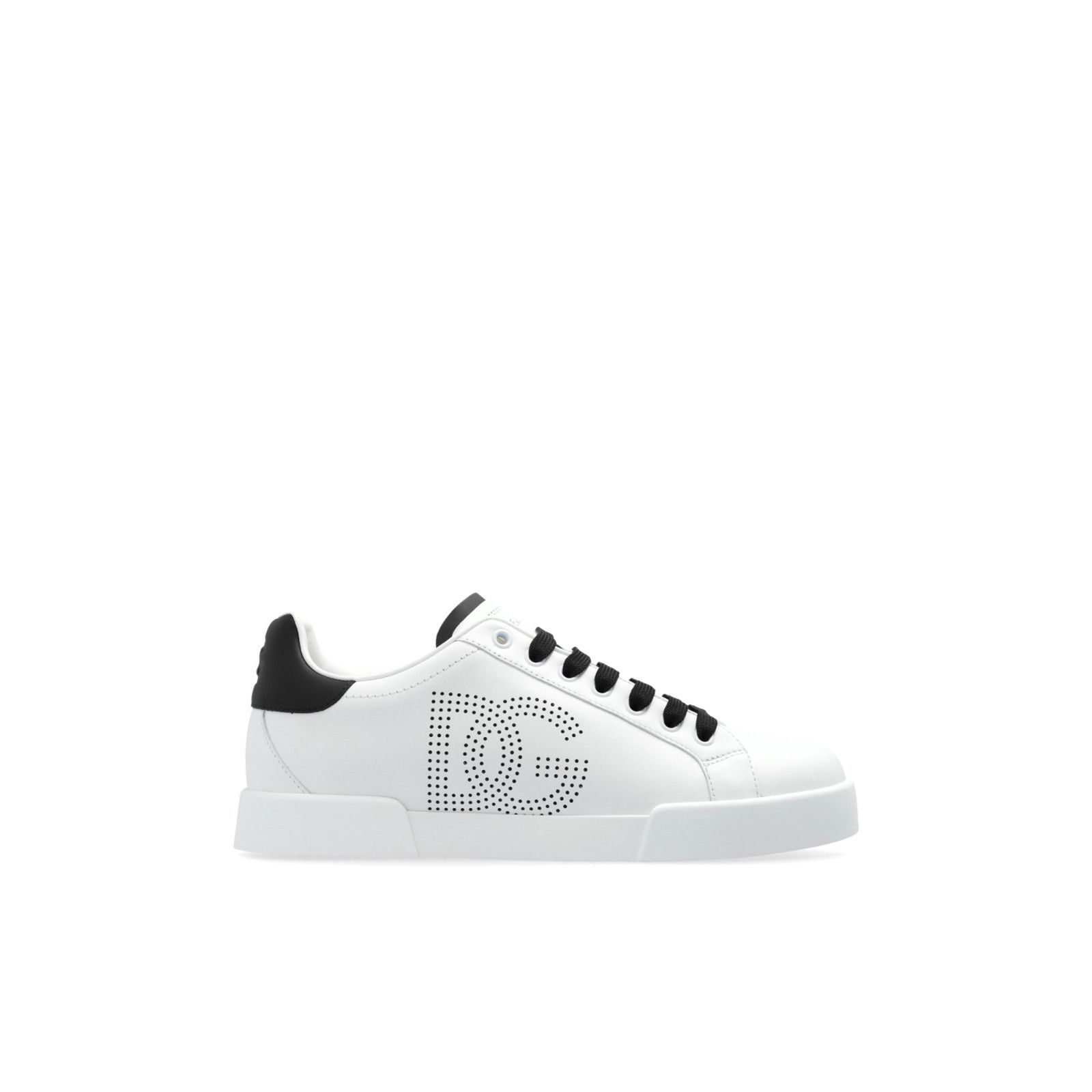 DOLCE&GABBANA Portofino White Leather Sneakers New & Authen