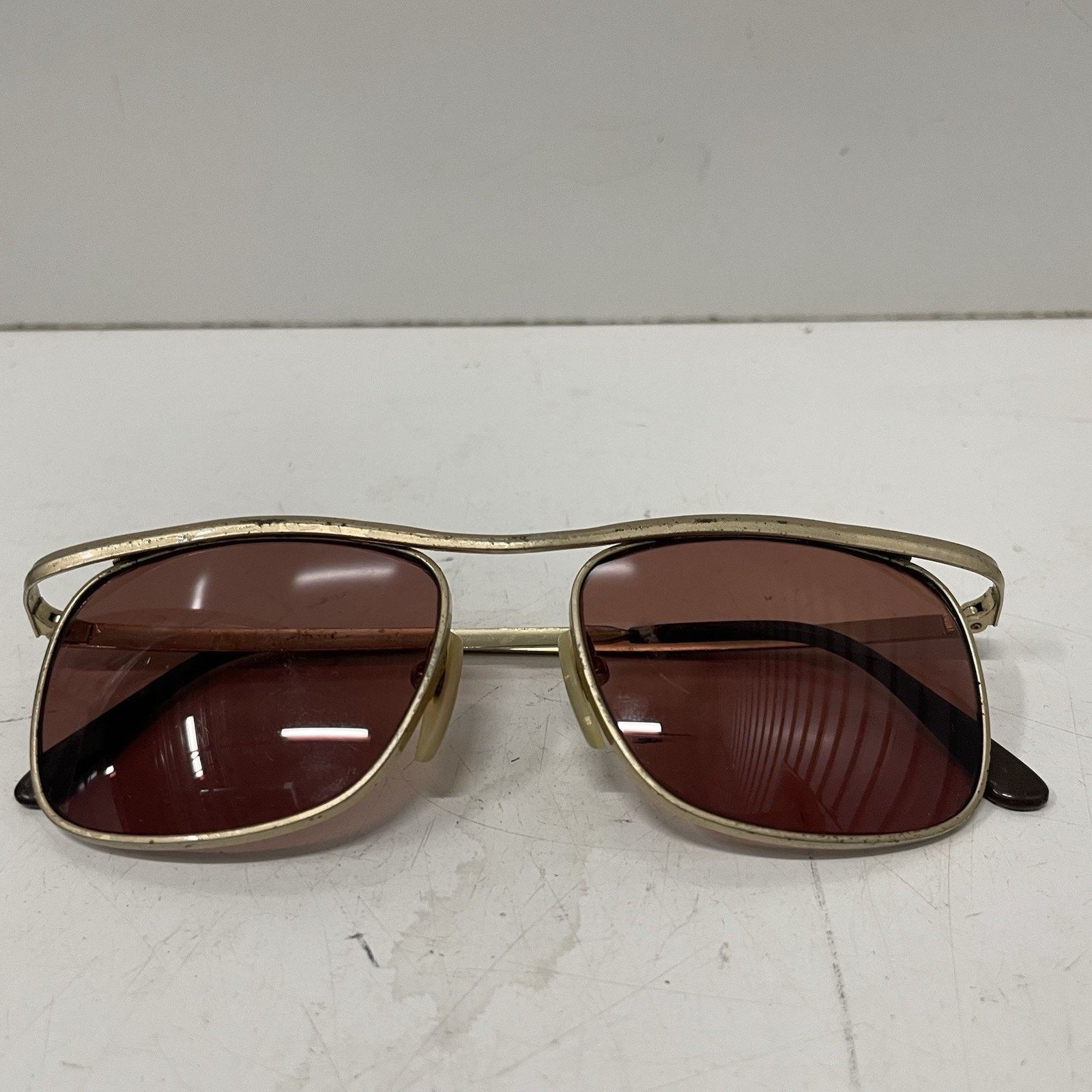Death Row Records VTG 80’s Revo Malibu Sunglasses Gold Plate NASA Tech Japan Size ONE SIZE - 10 Thumbnail