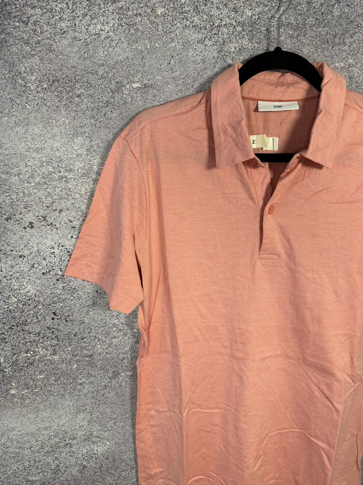 SPOKE Spoke London Polo Shirt Mens Rose Collar Stripes M size Size US M / EU 48-50 / 2 - 2 Thumbnail