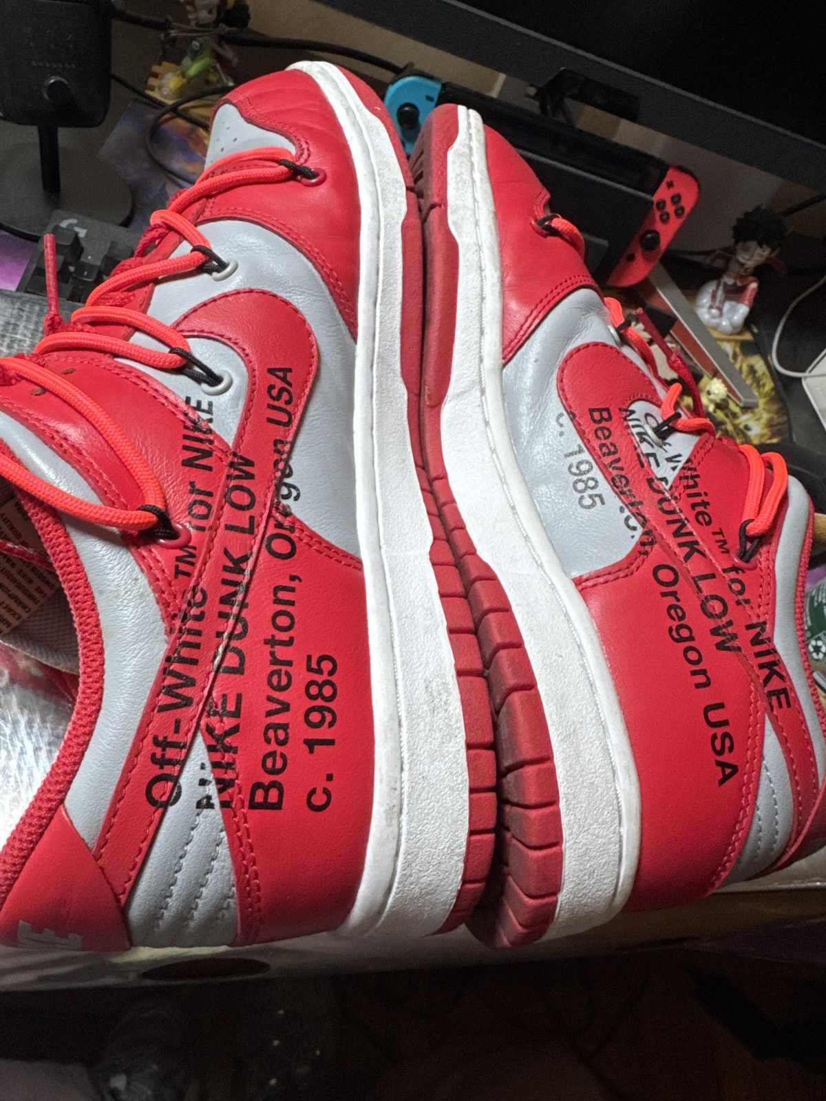 Nike × Off-White Nike x OFF WHITE Dunk Varsity Red Size US 10 / EU 43 - 9 Thumbnail