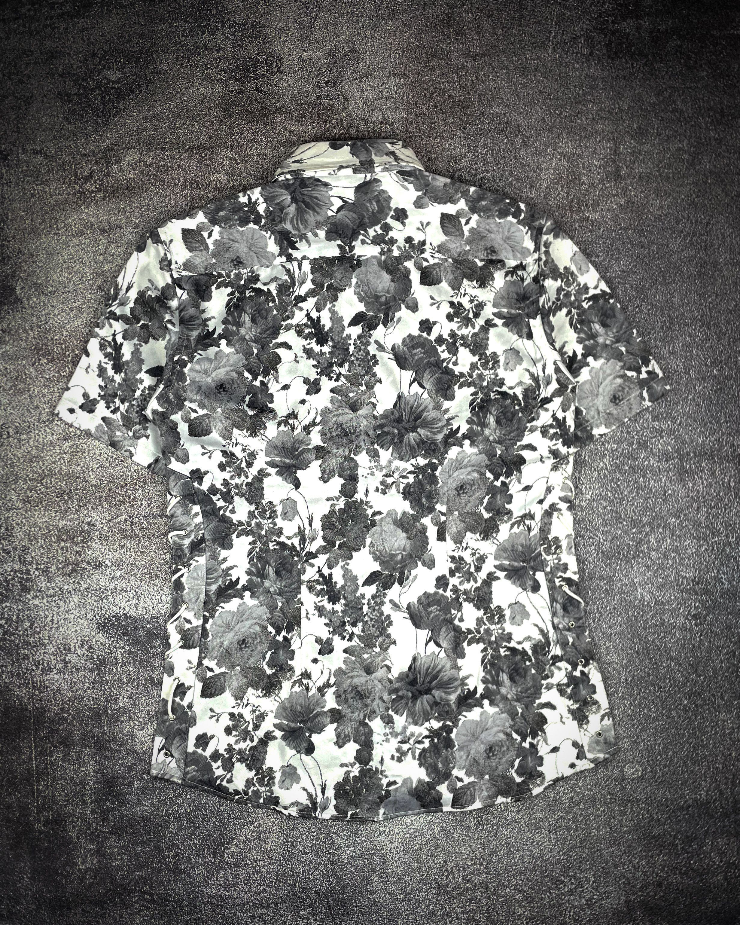 Tornado Mart 2000's Tornado Mart Floral Button up Laces Shirt Size US L / EU 52-54 / 3 - 2 Thumbnail
