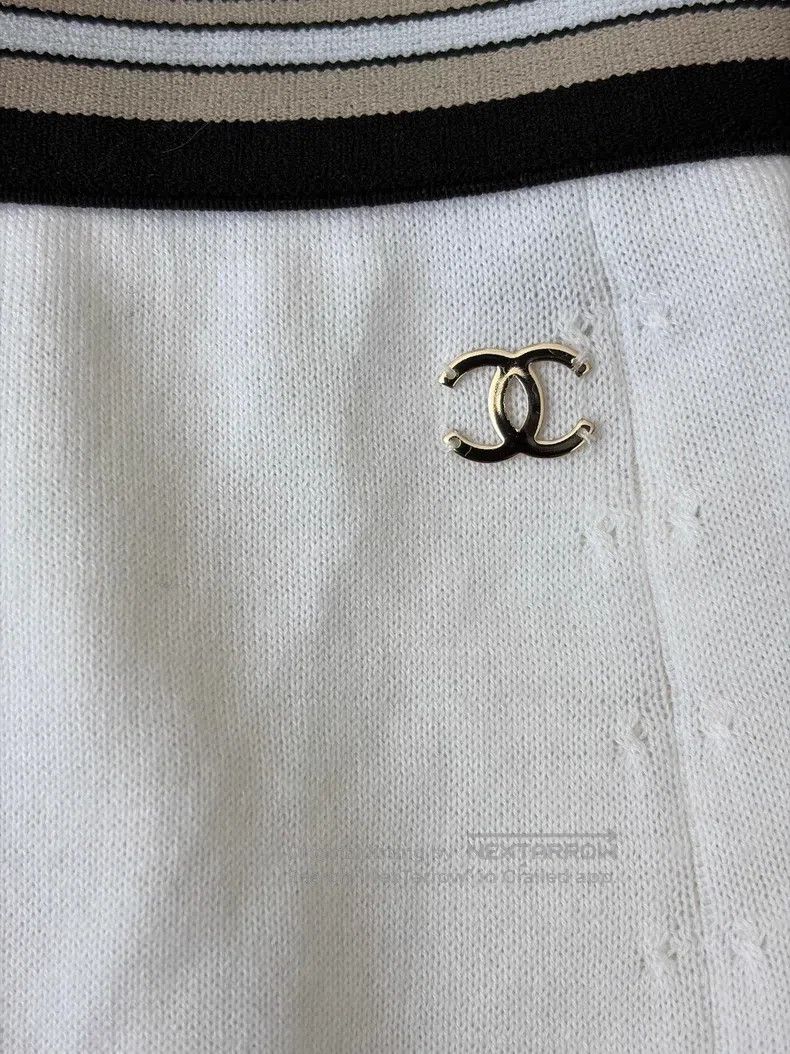 Chanel Chanel White college-style casual skirt Size 24" / US 00 / IT 34 - 3 Thumbnail