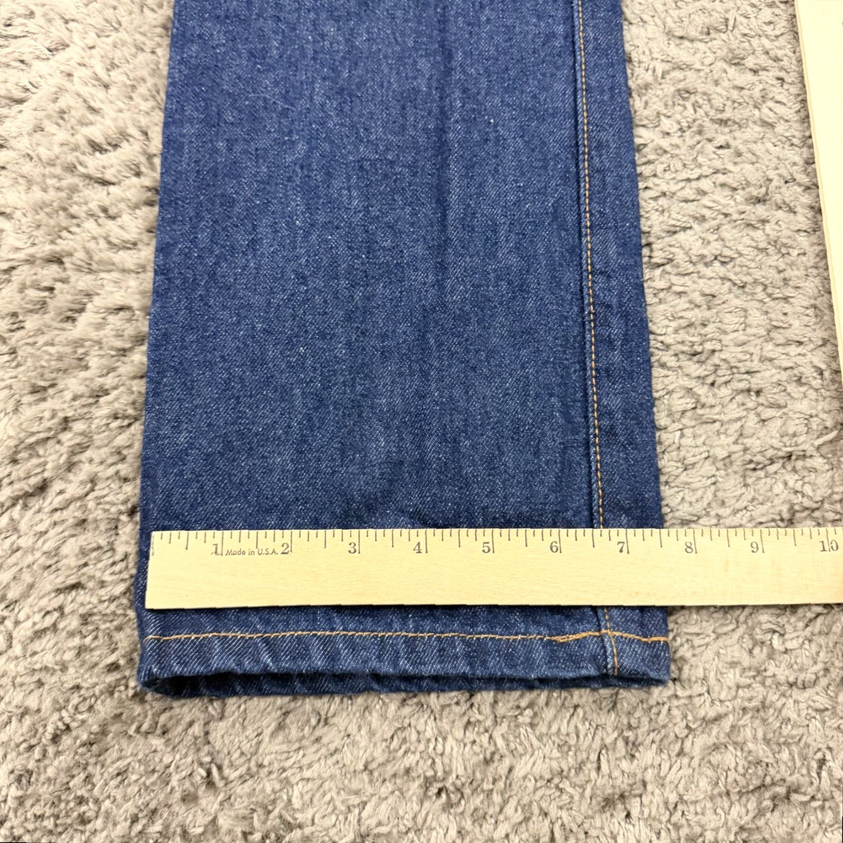 Guess VINTAGE GUESS Jeans Womens Boot Cut 31 Low Waist Dark Wash Denim 27x33 Blue 100% Cotton Regular Woman Jeans USA Logo Pockets Size 24" / US 00 / IT 34 - 7 Thumbnail